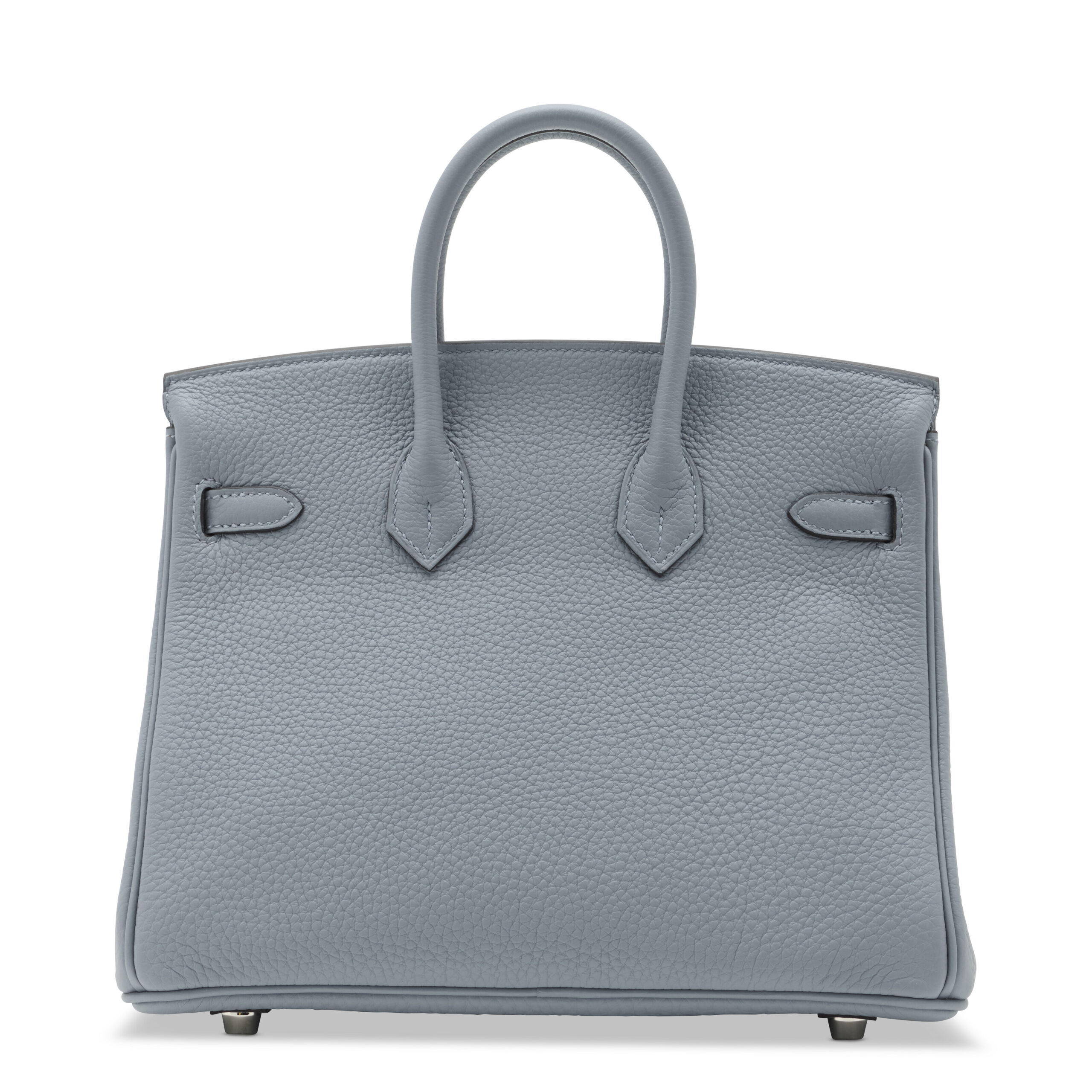 A LIMITED EDITION BLEU LIN & BEIGE DE WEIMAR TOGO LEATHER VERSO BIRKIN 25 WITH PALLADIUM HARDWARE 5 A LIMITED EDITION BLEU LIN & BEIGE DE WEIMAR TOGO LEATHER VERSO BIRKIN 25 WITH PALLADIUM HARDWARE - Image 5