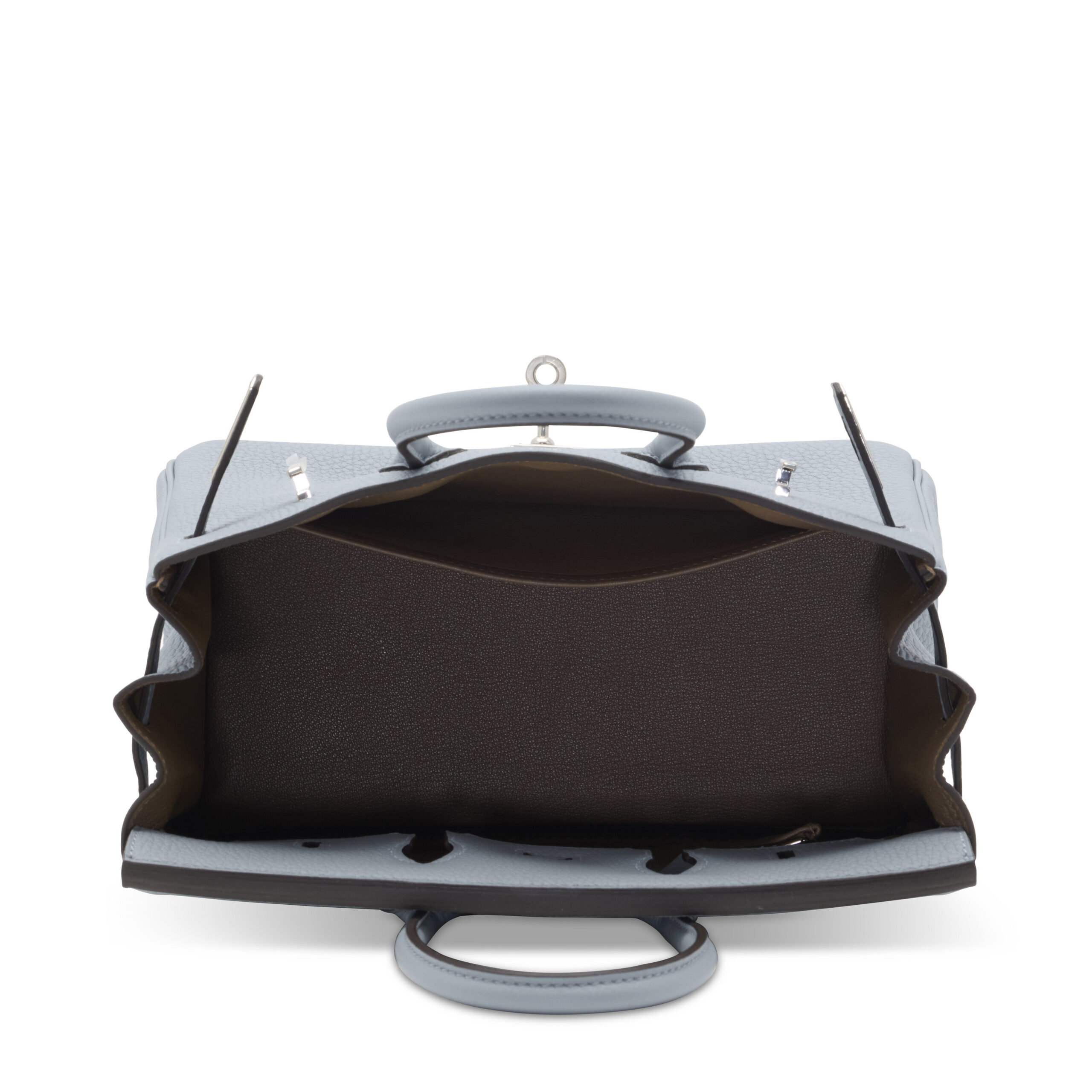 A LIMITED EDITION BLEU LIN & BEIGE DE WEIMAR TOGO LEATHER VERSO BIRKIN 25 WITH PALLADIUM HARDWARE 6 A LIMITED EDITION BLEU LIN & BEIGE DE WEIMAR TOGO LEATHER VERSO BIRKIN 25 WITH PALLADIUM HARDWARE - Image 6