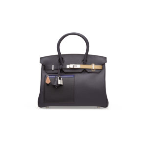 A LIMITED EDITION BLEU, NOIR, CHAI, ETOUPE & GOLD SWIFT LEATHER COLORMATIC BIRKIN 30 WITH PALLADIUM HARDWARE