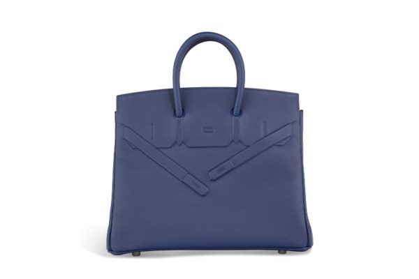 A LIMITED EDITION BLEU SAPHIR SWIFT LEATHER SHADOW BIRKIN 25 2 A LIMITED EDITION BLEU SAPHIR SWIFT LEATHER SHADOW BIRKIN 25 - Image 2