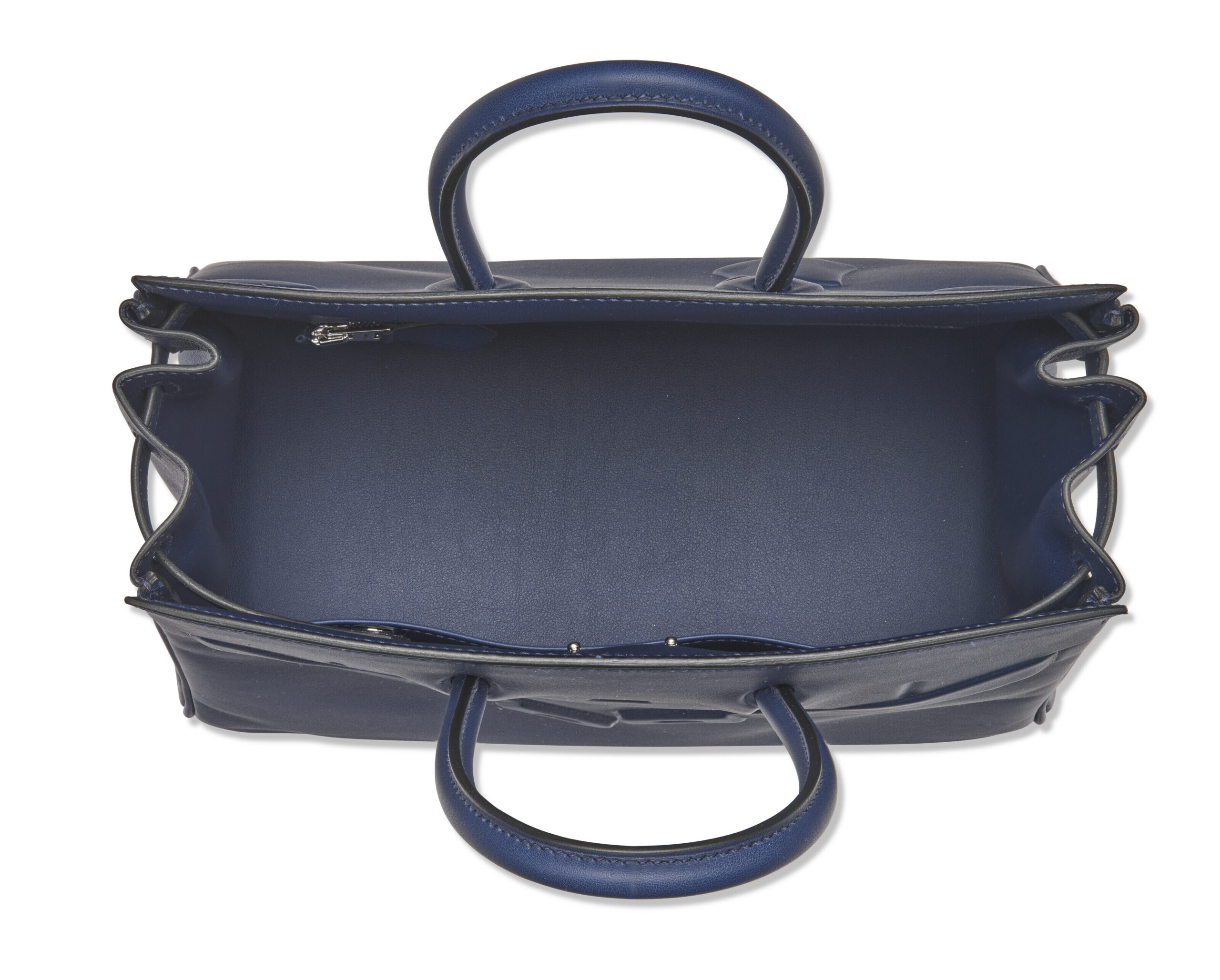 A LIMITED EDITION BLEU SAPHIR SWIFT LEATHER SHADOW BIRKIN 25 4 A LIMITED EDITION BLEU SAPHIR SWIFT LEATHER SHADOW BIRKIN 25 - Image 4