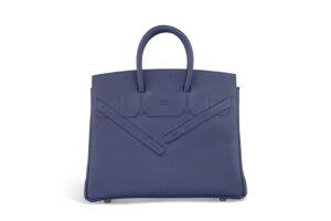 A LIMITED EDITION BLEU SAPHIR SWIFT LEATHER SHADOW BIRKIN 25 (5)