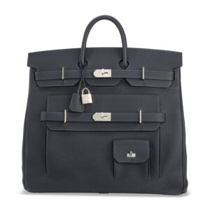 A LIMITED EDITION CABAN TOGO LEATHER MULTIPOCKETS HAC BIRKIN 50 WITH PALLADIUM HARDWARE