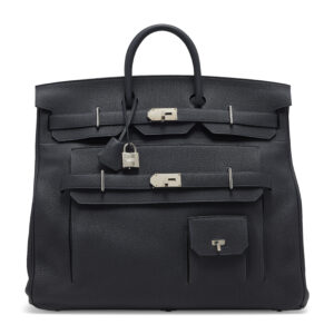 A LIMITED EDITION CABAN TOGO LEATHER MULTIPOCKETS HAC BIRKIN 50 WITH PALLADIUM HARDWARE