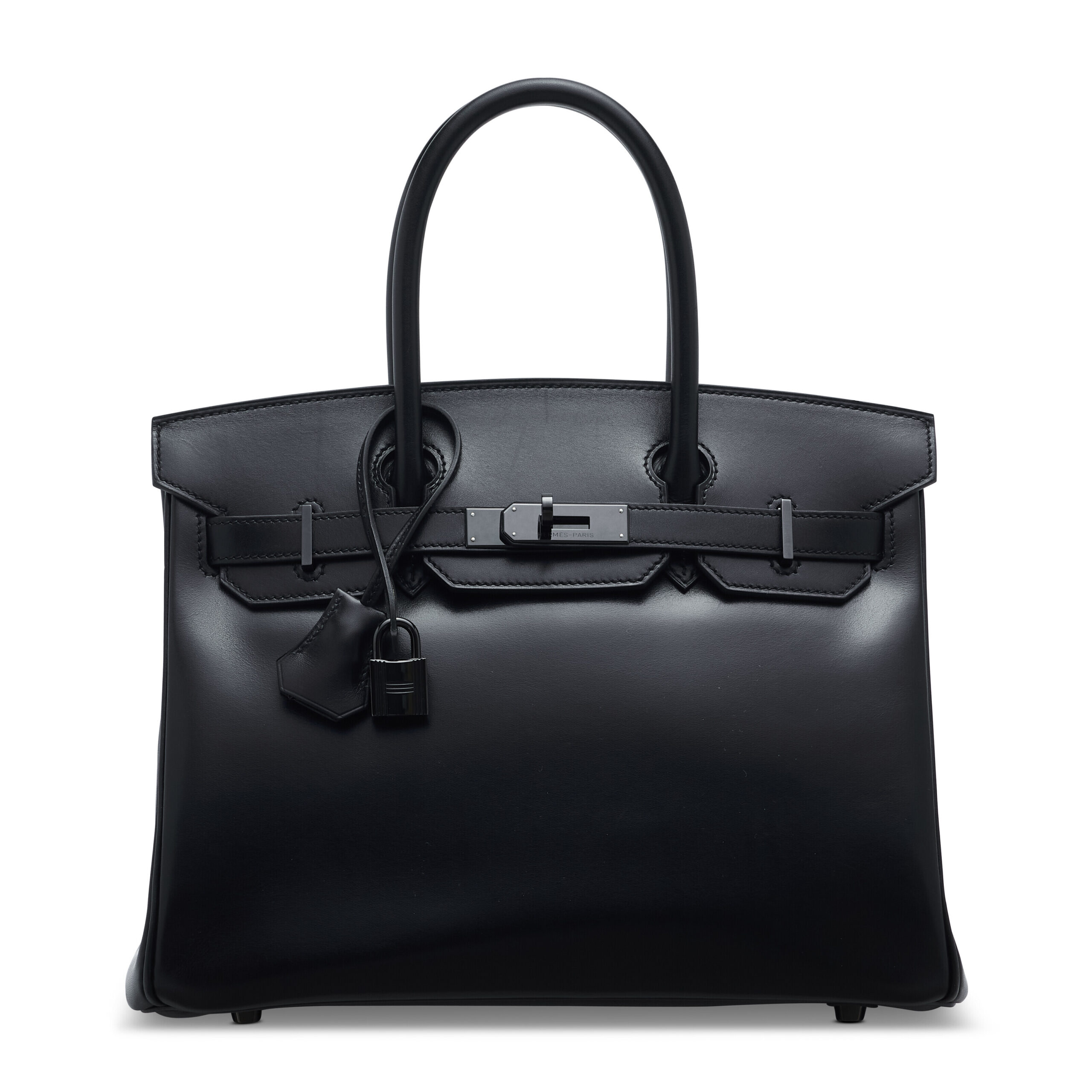 A LIMITED EDITION CALF BOX LEATHER SO BLACK BIRKIN 30 WITH BLACK PVD HARDWARE 5 A LIMITED EDITION CALF BOX LEATHER SO BLACK BIRKIN 30 WITH BLACK PVD HARDWARE - Image 5