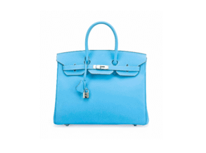 A LIMITED EDITION CANDY COLLECTION 35CM CELESTE & MYKONOS EPSOM LEATHER BIRKIN BAG WITH PALLADIUM HARDWARE