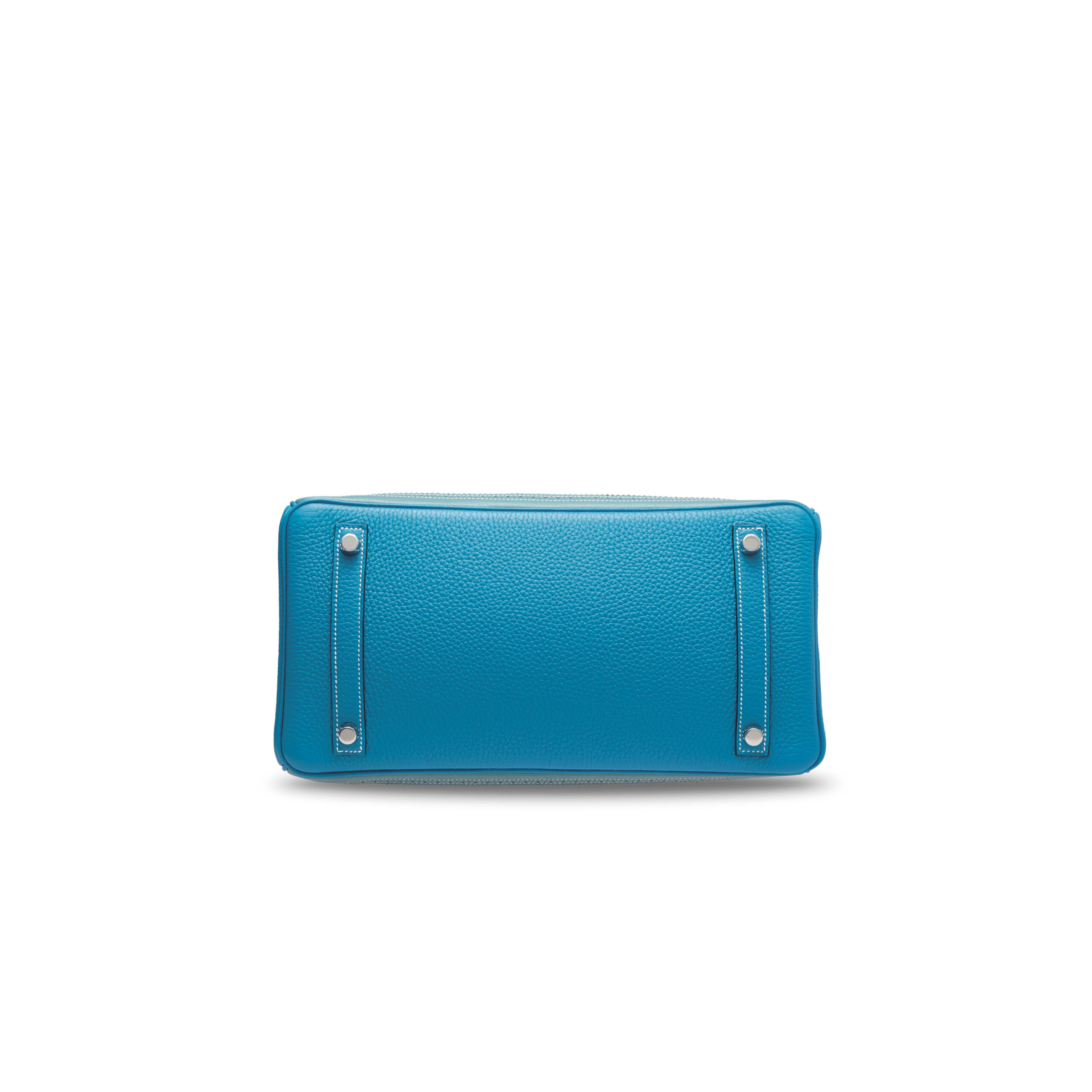 A LIMITED EDITION CIEL & TURQUOISE VEAU DOBLIS, CLÉMENCE & EVERCOLOR LEATHER GRIZZLY GHILLIES BIRKIN 30 WITH PALLADIUM HARDWARE 3 A LIMITED EDITION CIEL & TURQUOISE VEAU DOBLIS, CLÉMENCE & EVERCOLOR LEATHER GRIZZLY GHILLIES BIRKIN 30 WITH PALLADIUM HARDWARE - Image 3