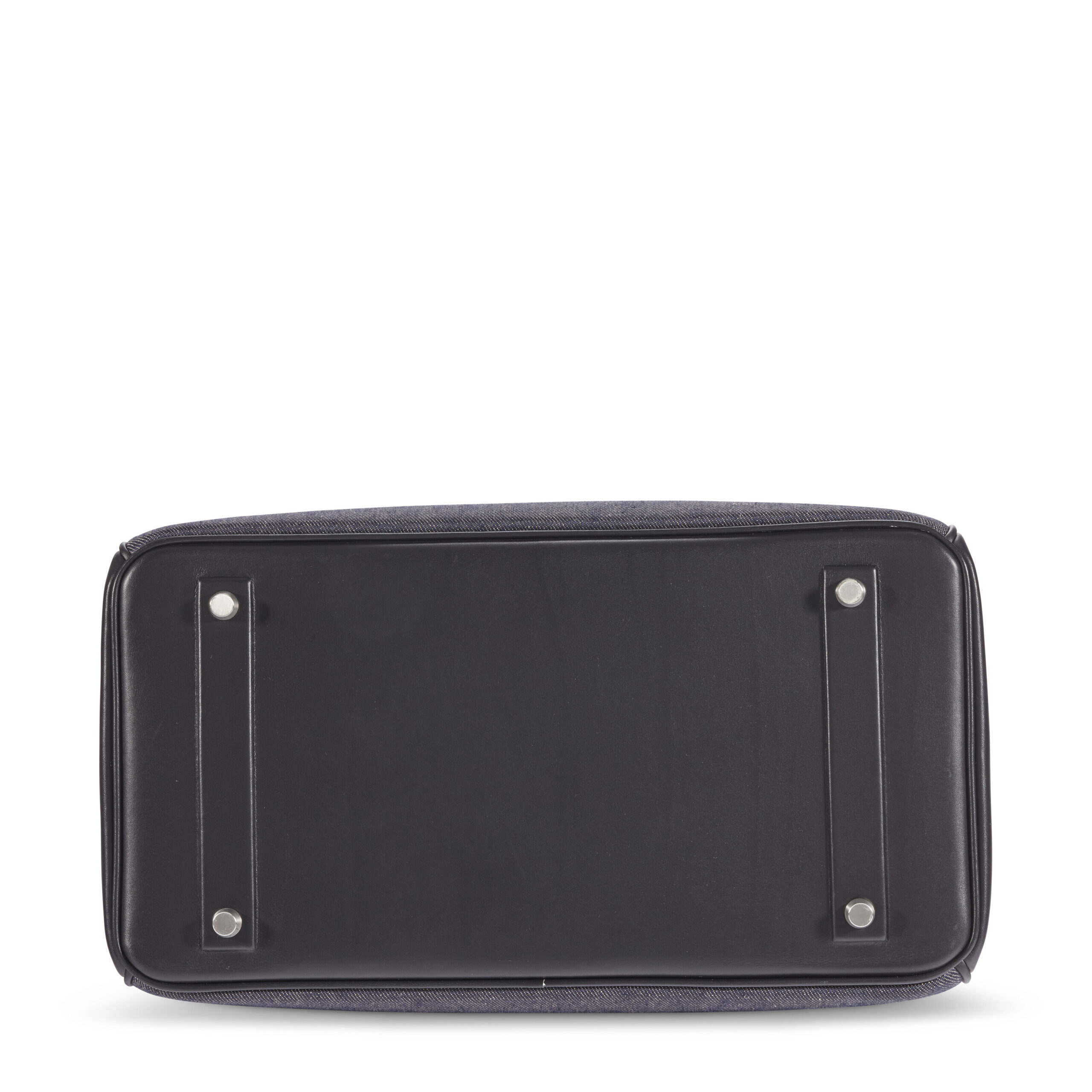 A LIMITED EDITION DENIM TOILE & BLACK EVERCALF LEATHER SHADOW BIRKIN 35 WITH PALLADIUM HARDWARE 5 A LIMITED EDITION DENIM TOILE & BLACK EVERCALF LEATHER SHADOW BIRKIN 35 WITH PALLADIUM HARDWARE - Image 5