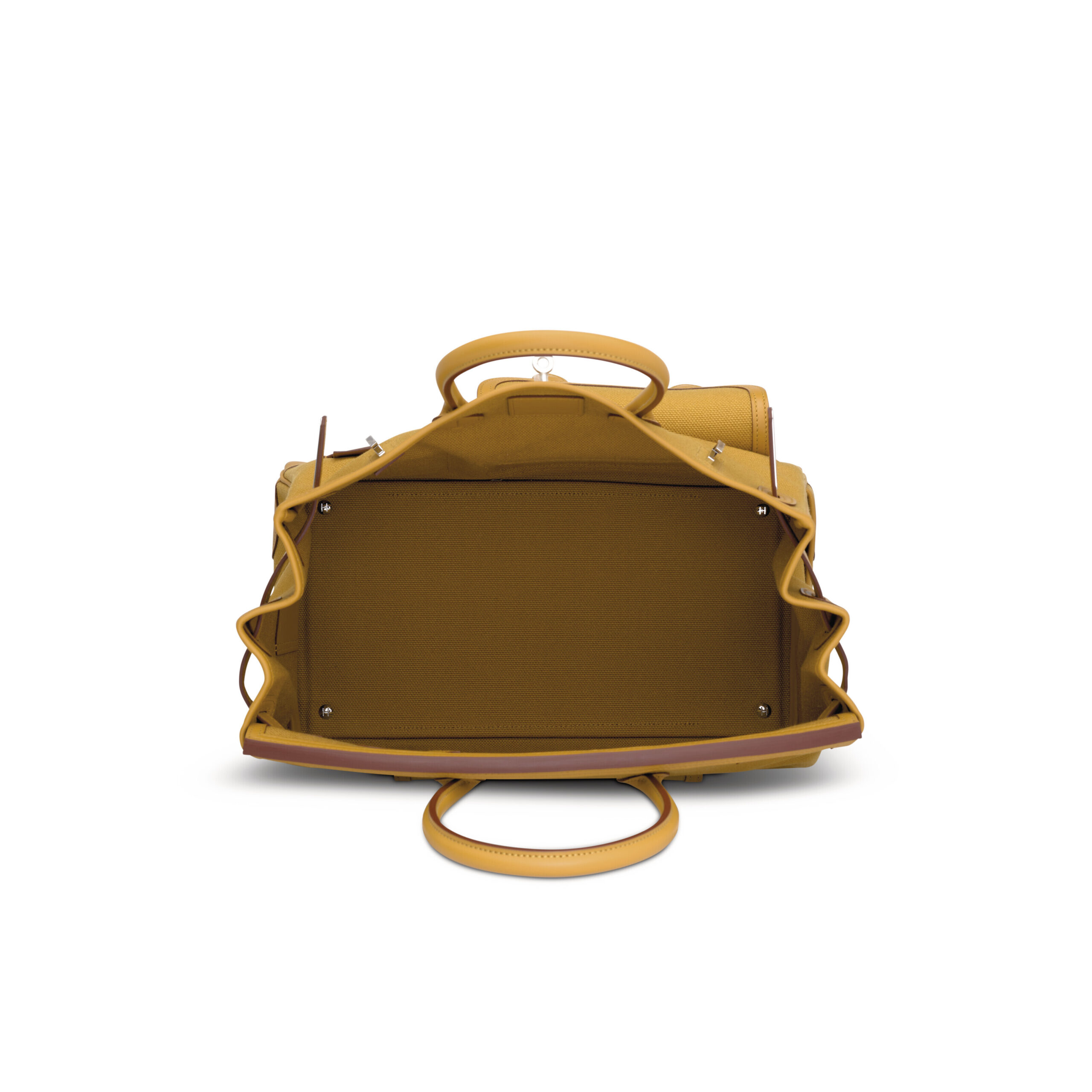 A LIMITED EDITION DESERT CANVAS & SESAME SWIFT LEATHER CARGO BIRKIN 35 WITH PALLADIUM HARDWARE 6 A LIMITED EDITION DESERT CANVAS & SESAME SWIFT LEATHER CARGO BIRKIN 35 WITH PALLADIUM HARDWARE - Image 6