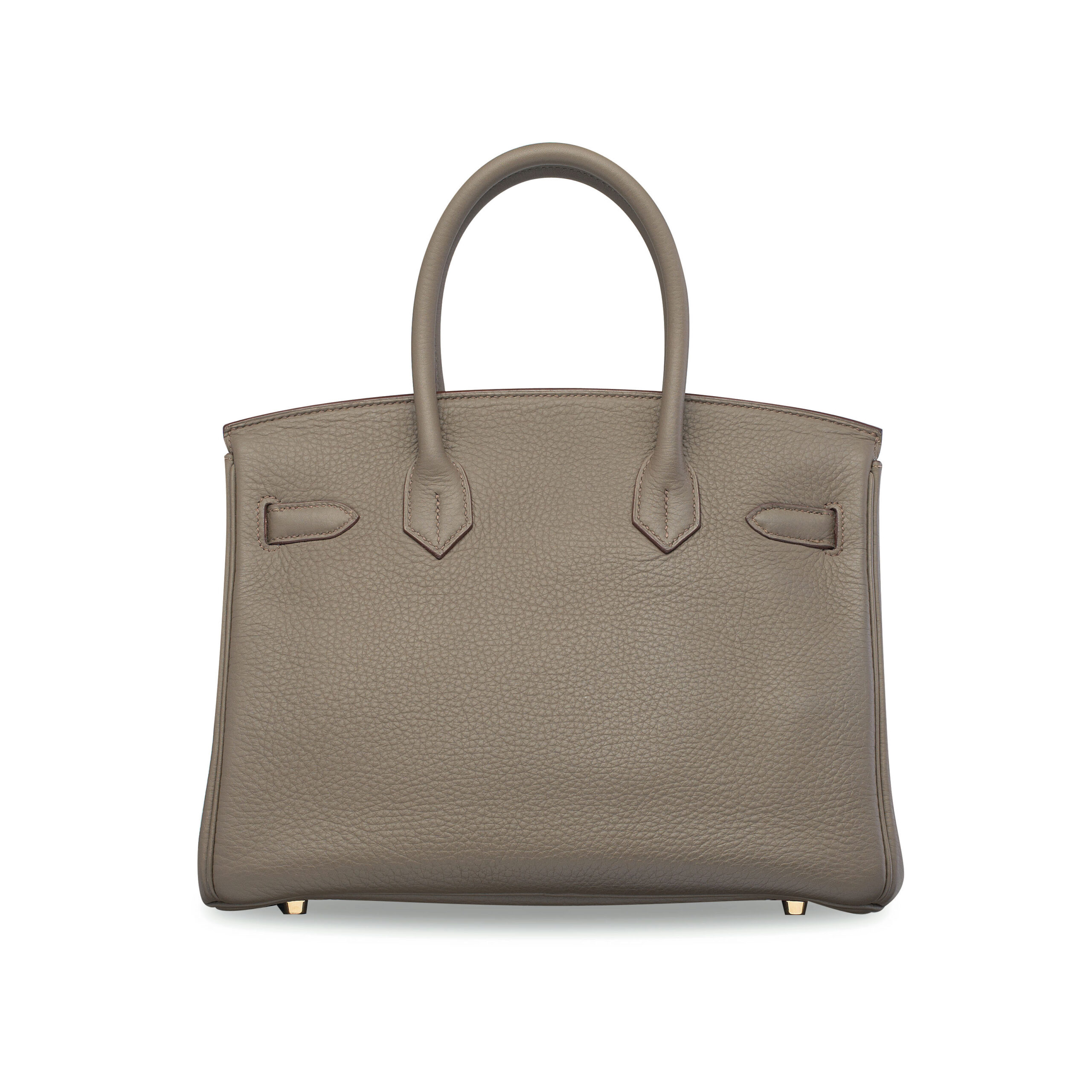 A LIMITED EDITION ÉTAIN, VERT DE GRIS CLÉMENCE LEATHER AND SHINY GRIS FONCÉ LIZARD CLUB BIRKIN 30 WITH GOLD HARDWARE 4 A LIMITED EDITION ÉTAIN, VERT DE GRIS CLÉMENCE LEATHER AND SHINY GRIS FONCÉ LIZARD CLUB BIRKIN 30 WITH GOLD HARDWARE - Image 4