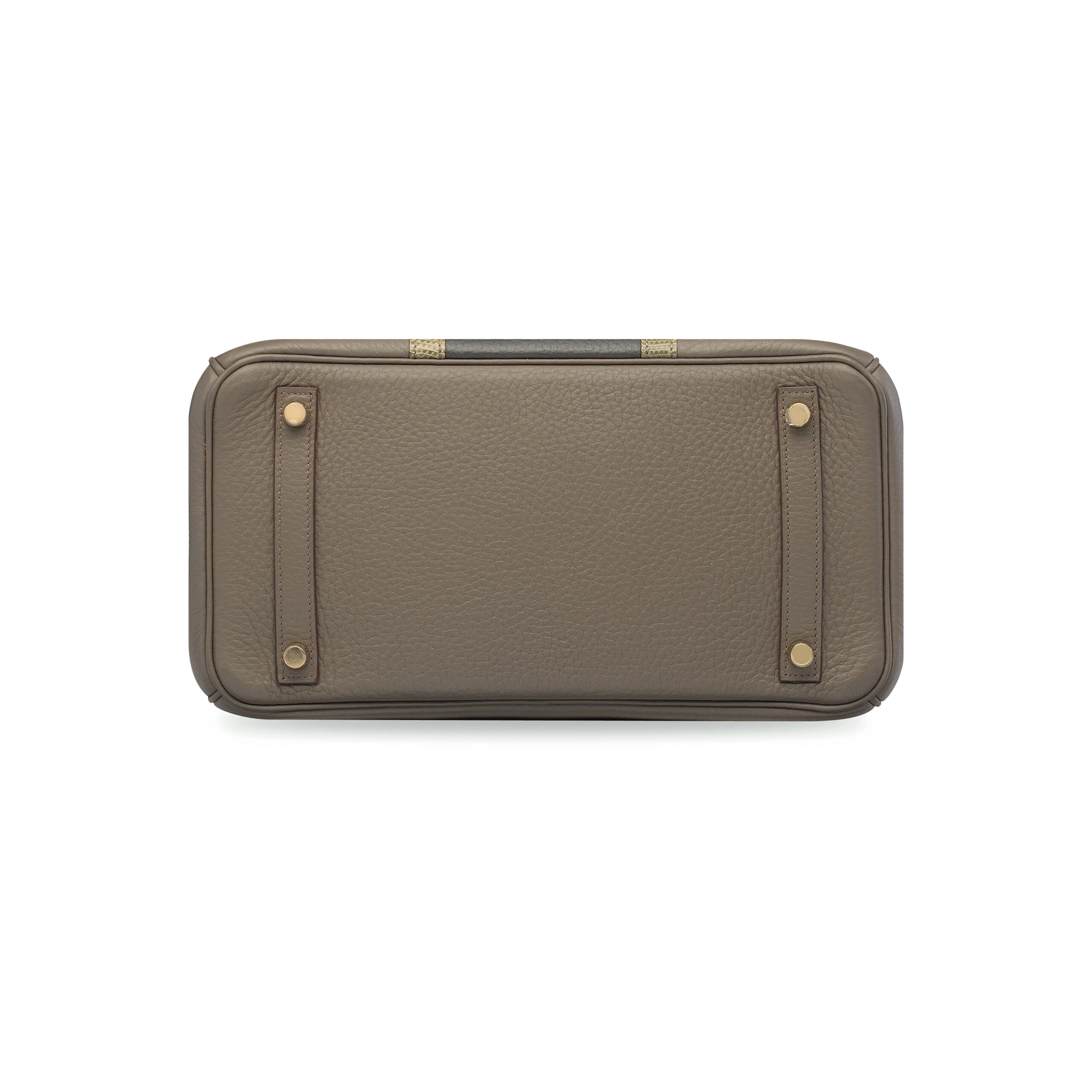 A LIMITED EDITION ÉTAIN, VERT DE GRIS CLÉMENCE LEATHER AND SHINY GRIS FONCÉ LIZARD CLUB BIRKIN 30 WITH GOLD HARDWARE 5 A LIMITED EDITION ÉTAIN, VERT DE GRIS CLÉMENCE LEATHER AND SHINY GRIS FONCÉ LIZARD CLUB BIRKIN 30 WITH GOLD HARDWARE - Image 5