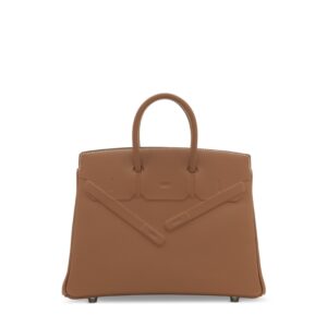 A LIMITED EDITION GOLD EVERCALF LEATHER SHADOW BIRKIN 25