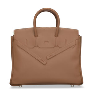 A LIMITED EDITION GOLD SWIFT LEATHER SHADOW BIRKIN 25 WITH PALLADIUM HARDWARE (2)