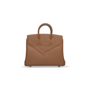 A LIMITED EDITION GOLD SWIFT LEATHER SHADOW BIRKIN 25 WITH PALLADIUM HARDWARE (5)