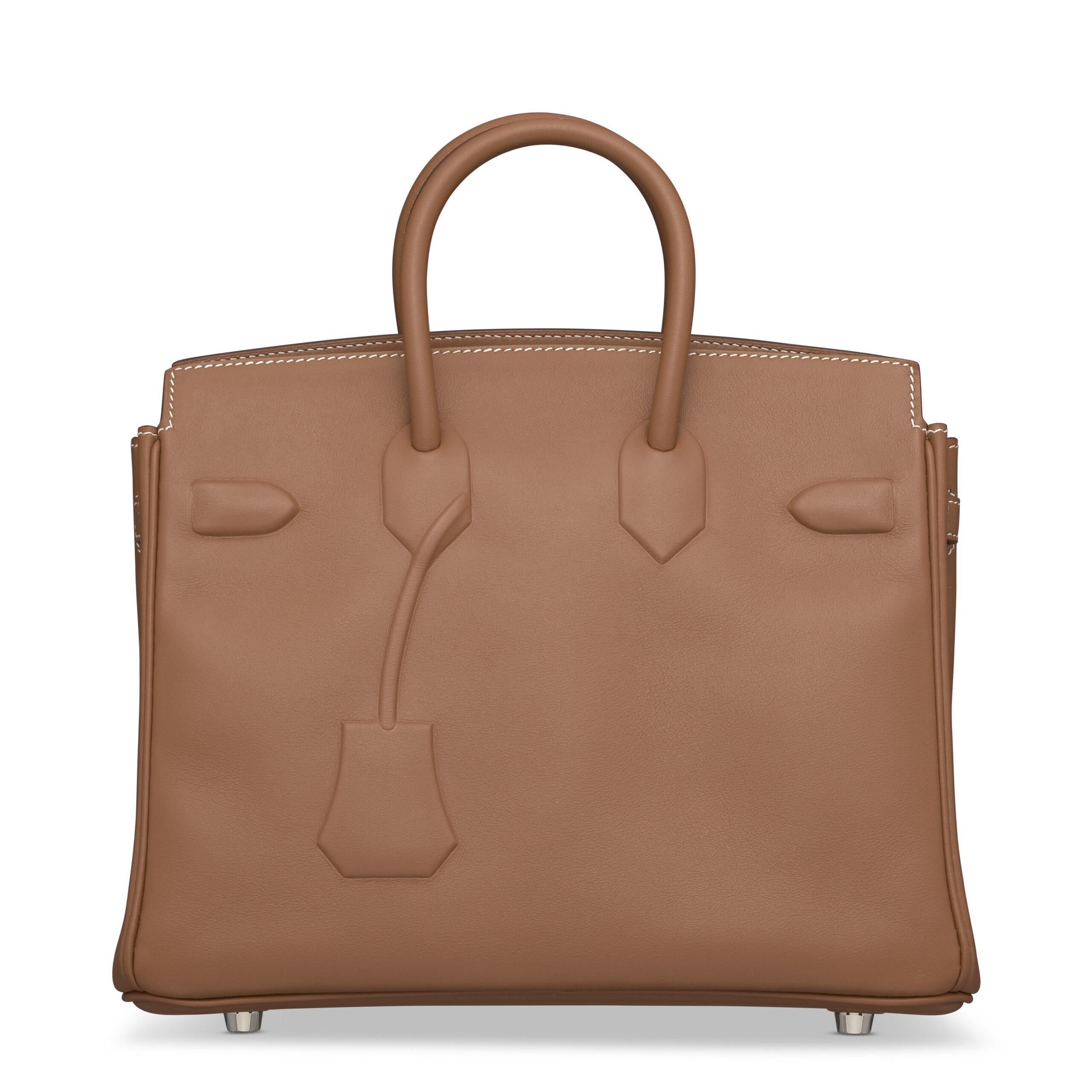 A LIMITED EDITION GOLD EVERCALF LEATHER SHADOW BIRKIN 35 WITH PALLADIUM HARDWARE 3 A LIMITED EDITION GOLD EVERCALF LEATHER SHADOW BIRKIN 35 WITH PALLADIUM HARDWARE - Image 3