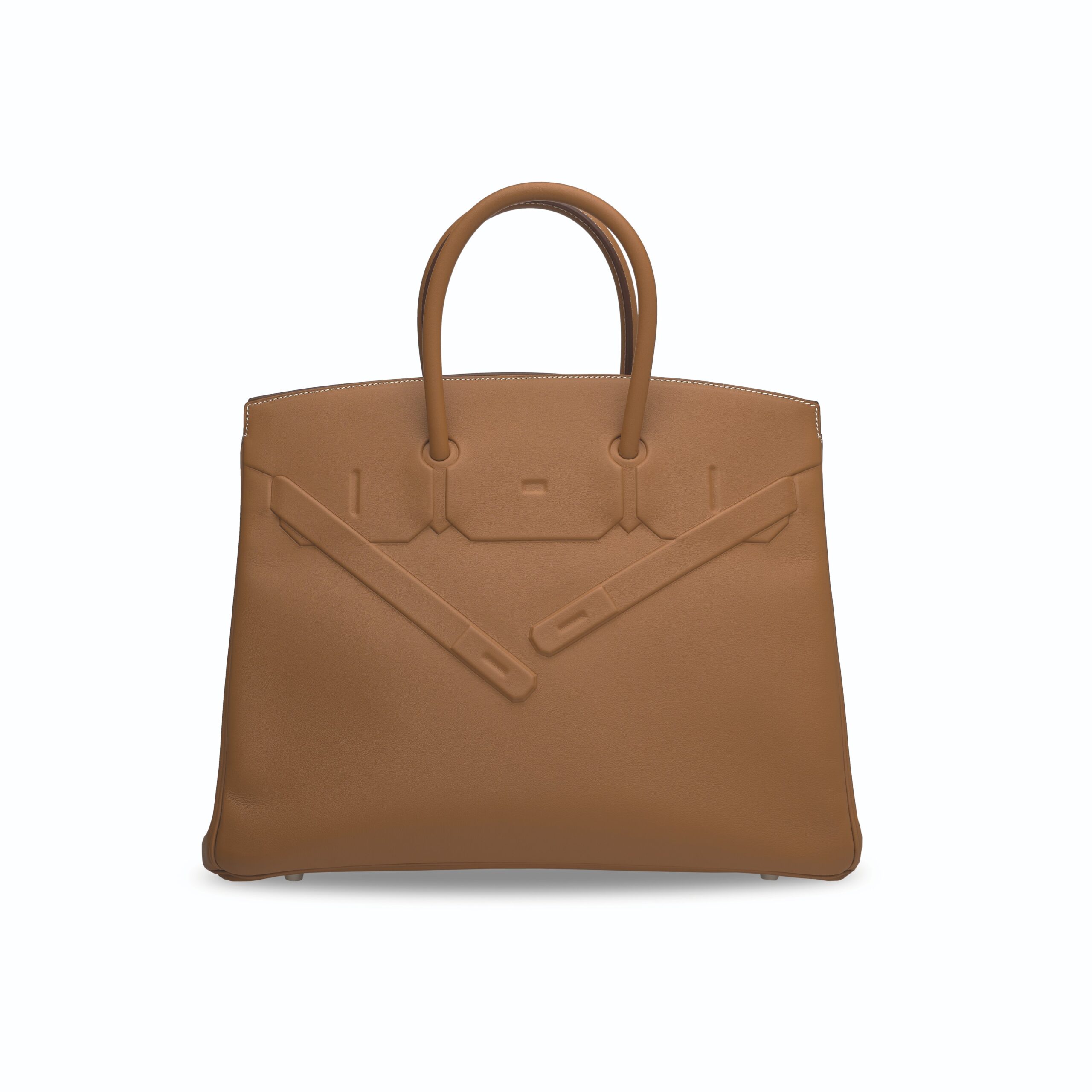 A LIMITED EDITION GOLD SWIFT LEATHER SHADOW BIRKIN 35 1 A LIMITED EDITION GOLD SWIFT LEATHER SHADOW BIRKIN 35