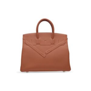 A LIMITED EDITION GOLD SWIFT LEATHER SHADOW BIRKIN 35 WITH PALLADIUM HARDWARE (1)