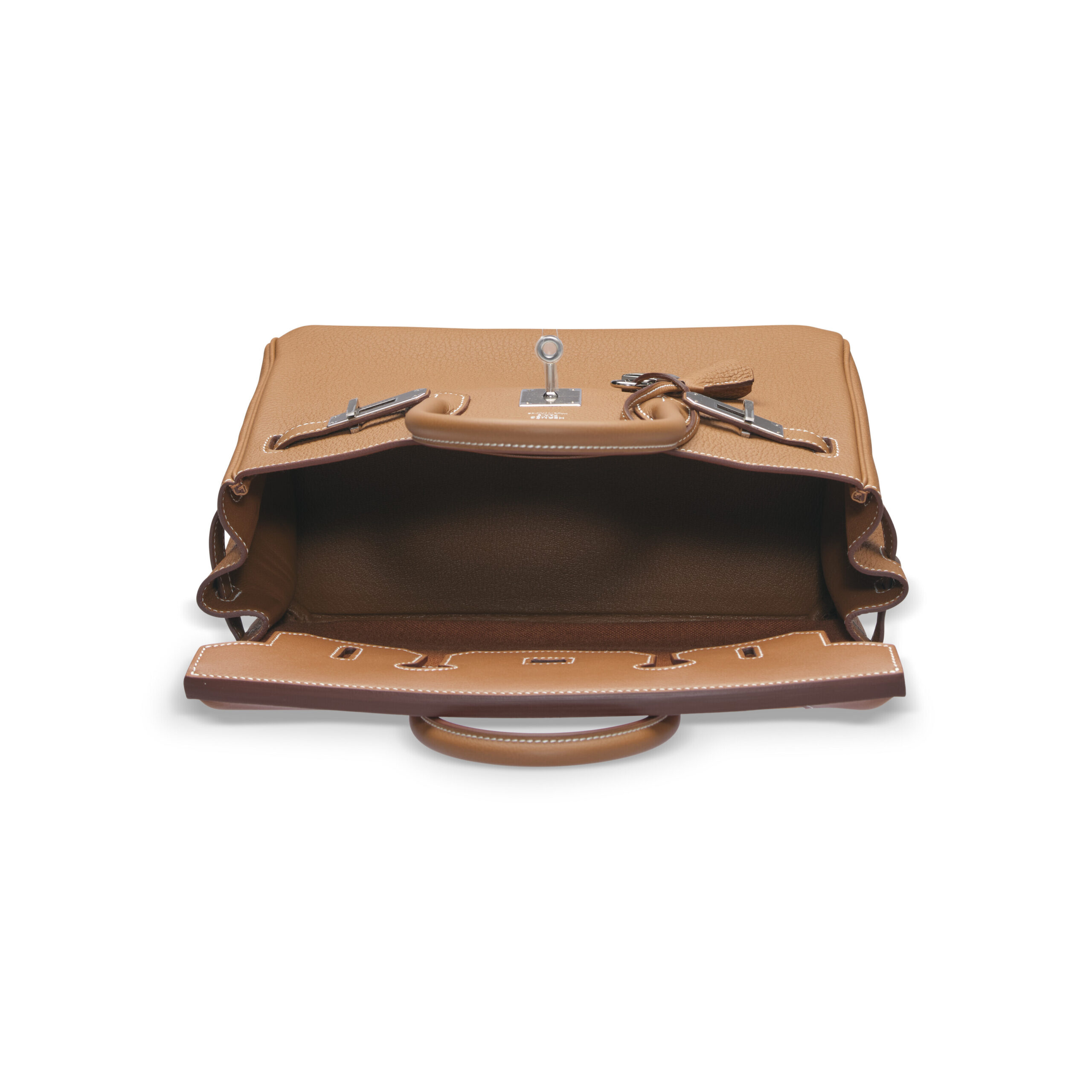 A LIMITED EDITION GOLD TOGO & SWIFT LEATHER 3 IN 1 BIRKIN 30 WITH PALLADIUM HARDWARE 4 A LIMITED EDITION GOLD TOGO & SWIFT LEATHER 3 IN 1 BIRKIN 30 WITH PALLADIUM HARDWARE - Image 4