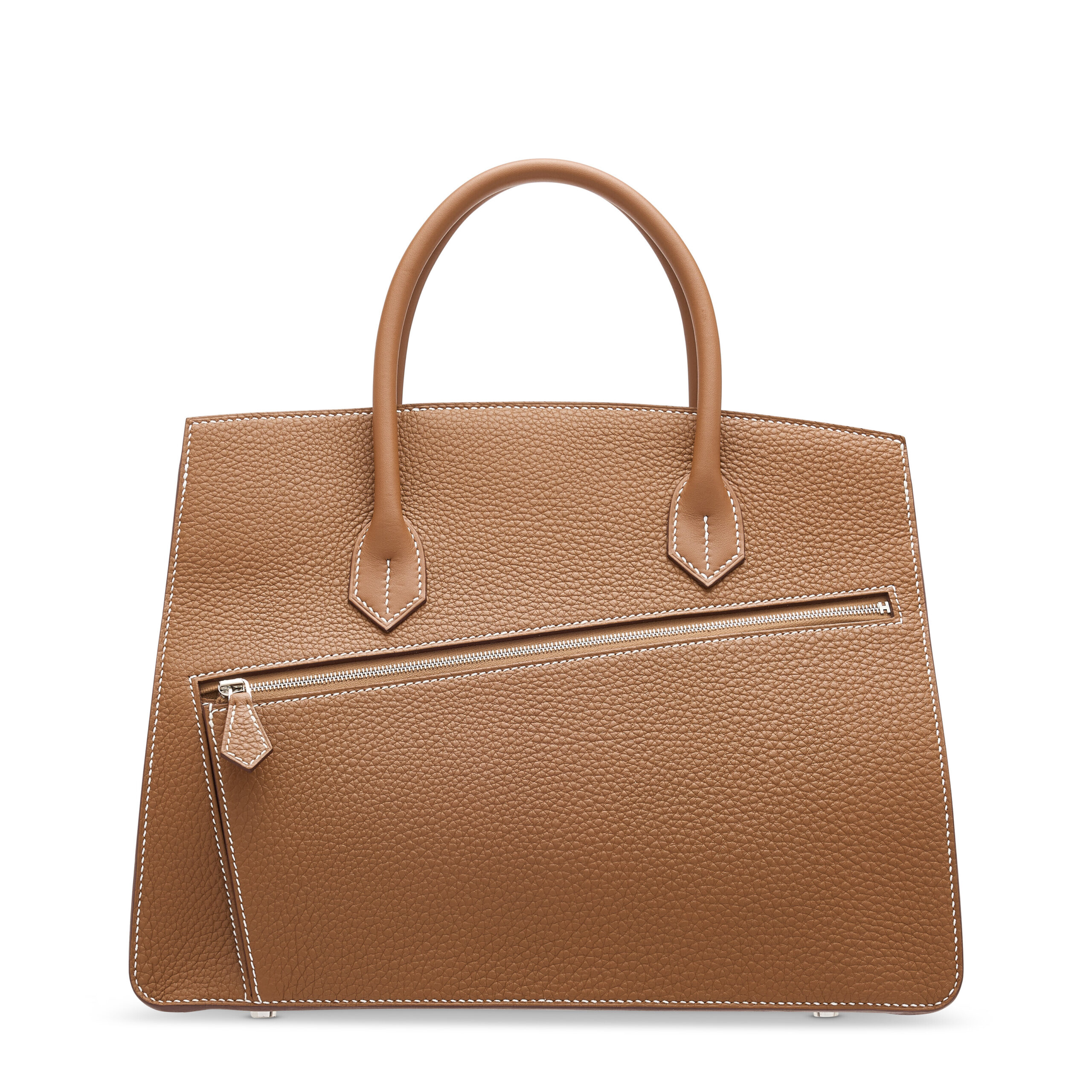 A LIMITED EDITION GOLD TOGO & SWIFT LEATHER DÉSORDRE BIRKIN 30 WITH PALLADIUM HARDWARE 4 A LIMITED EDITION GOLD TOGO & SWIFT LEATHER DÉSORDRE BIRKIN 30 WITH PALLADIUM HARDWARE - Image 4