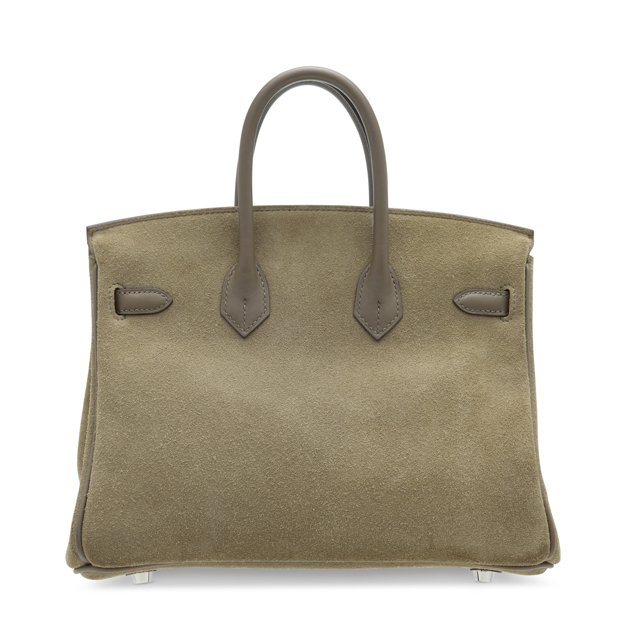 A LIMITED EDITION GRIS CAILLOU VEAU GRIZZLY & ÉTOUPE SWIFT LEATHER BIRKIN 25 WITH PALLADIUM HARDWARE 3 A LIMITED EDITION GRIS CAILLOU VEAU GRIZZLY & ÉTOUPE SWIFT LEATHER BIRKIN 25 WITH PALLADIUM HARDWARE - Image 3