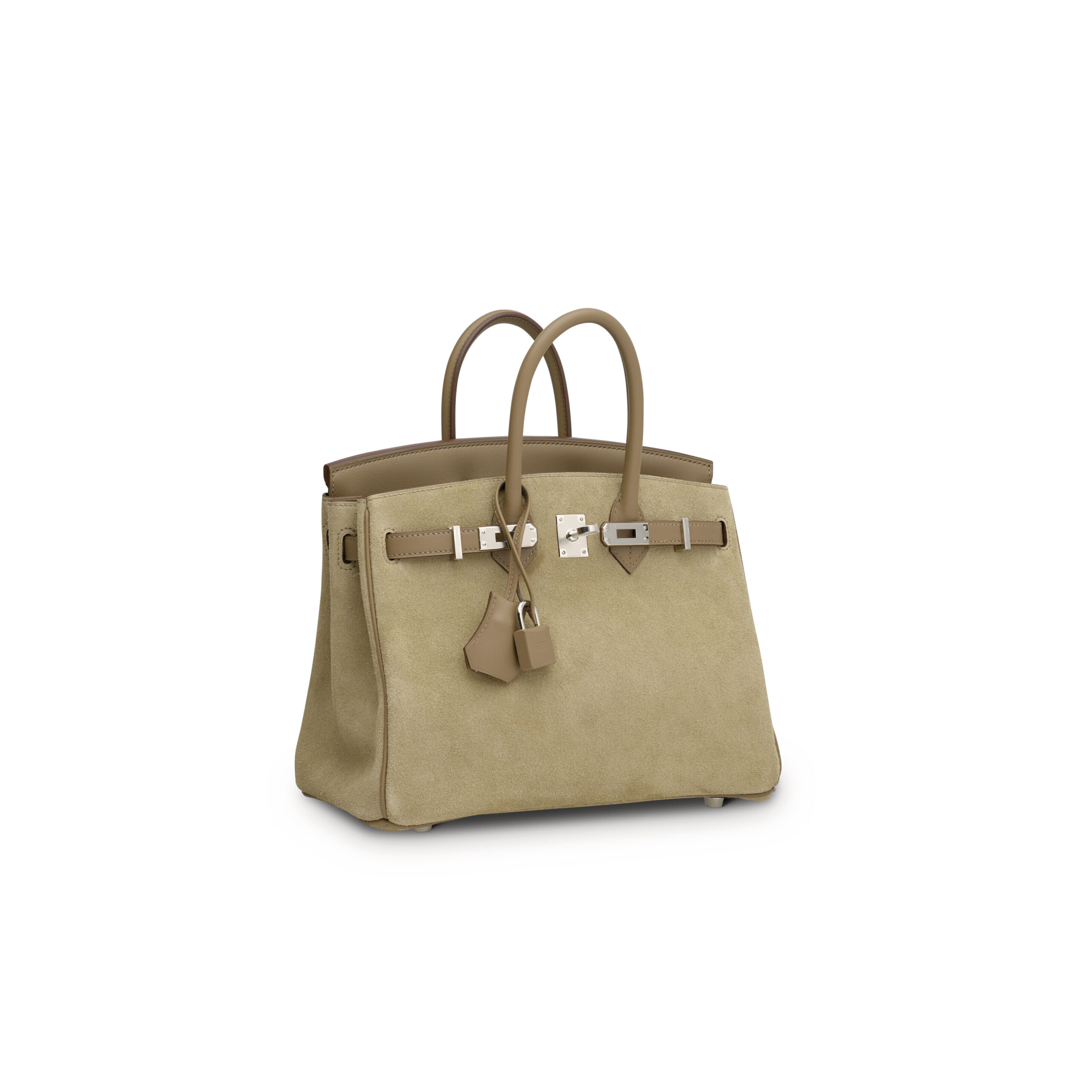 A LIMITED EDITION GRIS CAILLOU VEAU GRIZZLY & ÉTOUPE SWIFT LEATHER BIRKIN 25 WITH PALLADIUM HARDWARE 6 A LIMITED EDITION GRIS CAILLOU VEAU GRIZZLY & ÉTOUPE SWIFT LEATHER BIRKIN 25 WITH PALLADIUM HARDWARE - Image 6