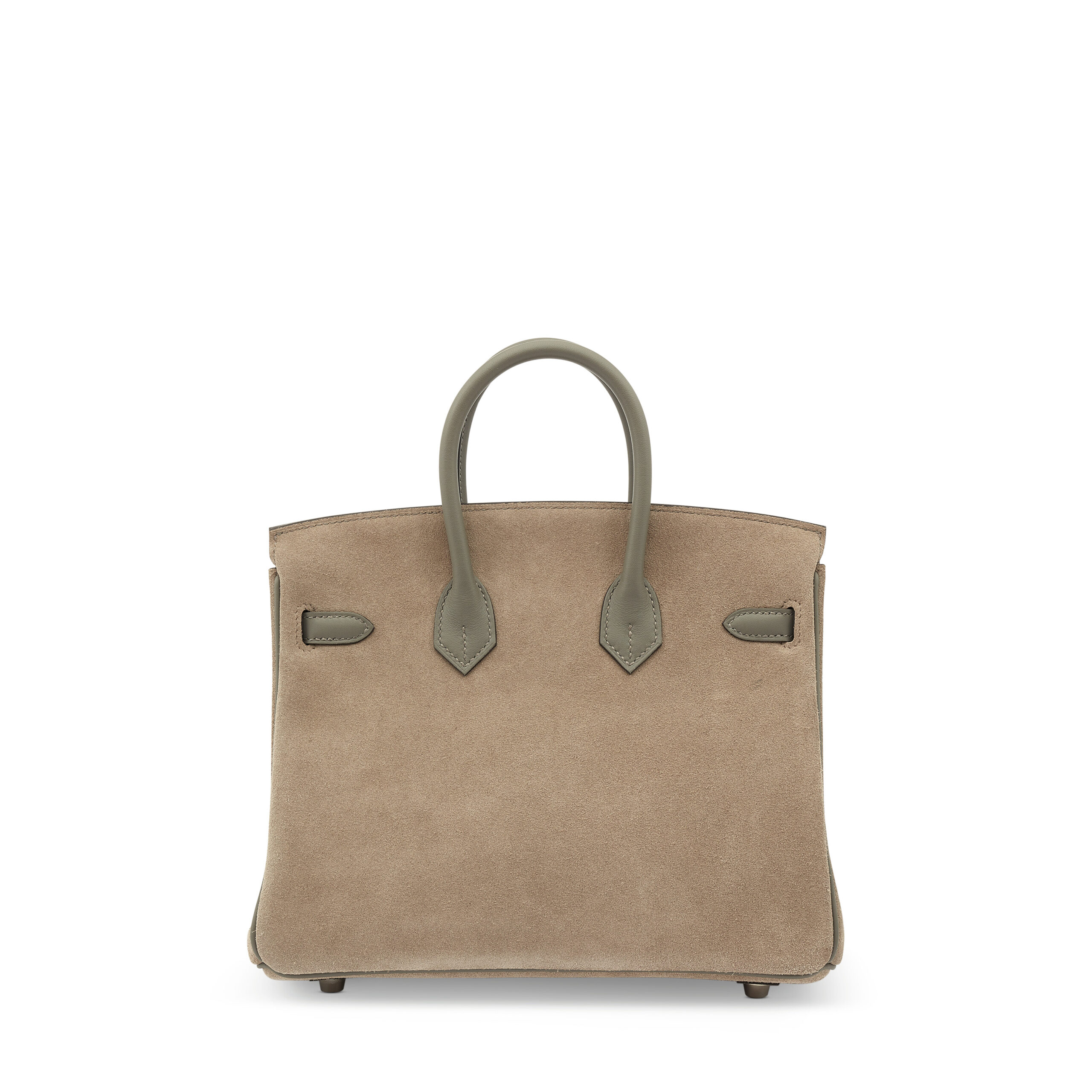 A LIMITED EDITION GRIS MEYER SWIFT LEATHER & GRIS CAILLOU VEAU DOBLIS GRIZZLY BIRKIN 25 WITH PALLADIUM HARDWARE 6 A LIMITED EDITION GRIS MEYER SWIFT LEATHER & GRIS CAILLOU VEAU DOBLIS GRIZZLY BIRKIN 25 WITH PALLADIUM HARDWARE - Image 6