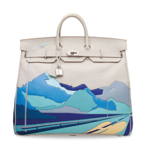A LIMITED EDITION GRIS PERLE TOGO LEATHER ENDLESS ROAD HAC BIRKIN 50 WITH PALLADIUM HARDWARE (1)