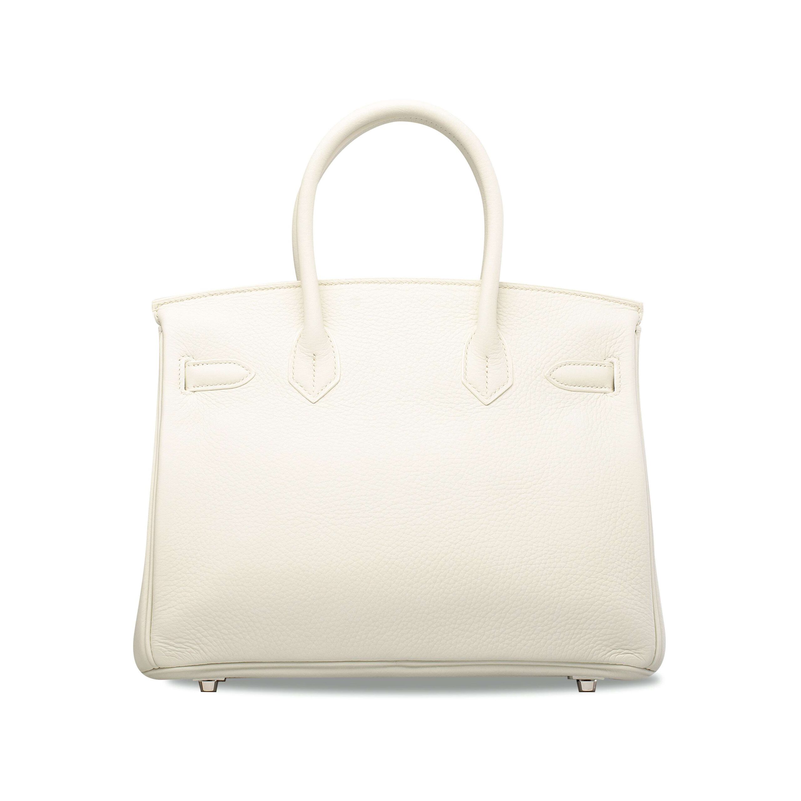 A LIMITED EDITION GRIS PERLE, WHITE CLÉMENCE LEATHER & SANGUINE LIZARD CLUB BIRKIN 30 WITH PALLADIUM HARDWARE 3 A LIMITED EDITION GRIS PERLE, WHITE CLÉMENCE LEATHER & SANGUINE LIZARD CLUB BIRKIN 30 WITH PALLADIUM HARDWARE - Image 3