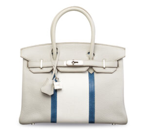 A LIMITED EDITION GRIS PERLE, WHITE & MYKONOS LIZARD CLUB BIRKIN 30 WITH PALLADIUM HARDWARE