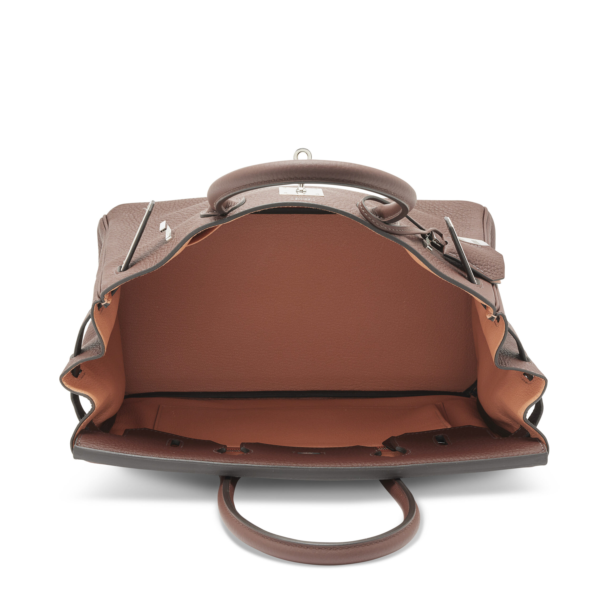 A LIMITED EDITION HAVANE & TERRE CUITE TOGO LEATHER VERSO BIRKIN 30 WITH PALLADIUM HARDWARE 4 A LIMITED EDITION HAVANE & TERRE CUITE TOGO LEATHER VERSO BIRKIN 30 WITH PALLADIUM HARDWARE - Image 4