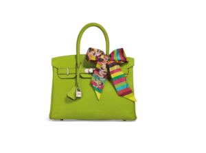 A LIMITED EDITION KIWI & LICHEN EPSOM LEATHER CANDY BIRKIN 30 WITH PALLADIUM HARDWARE & TWILLY