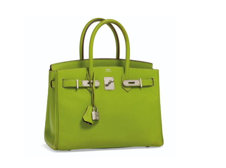 A LIMITED EDITION KIWI & LICHEN EPSOM LEATHER CANDY BIRKIN 30 WITH PALLADIUM HARDWARE & TWILLY 2 A LIMITED EDITION KIWI & LICHEN EPSOM LEATHER CANDY BIRKIN 30 WITH PALLADIUM HARDWARE & TWILLY - Image 2