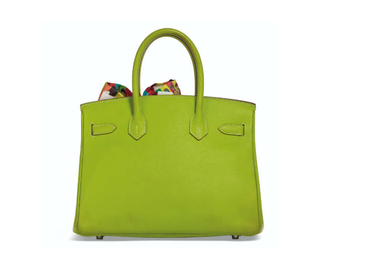 A LIMITED EDITION KIWI & LICHEN EPSOM LEATHER CANDY BIRKIN 30 WITH PALLADIUM HARDWARE & TWILLY 3 A LIMITED EDITION KIWI & LICHEN EPSOM LEATHER CANDY BIRKIN 30 WITH PALLADIUM HARDWARE & TWILLY - Image 3