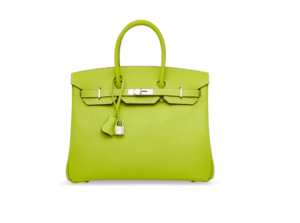 A LIMITED EDITION KIWI & LICHEN EPSOM LEATHER CANDY BIRKIN 35 WITH PALLADIUM HARDWARE