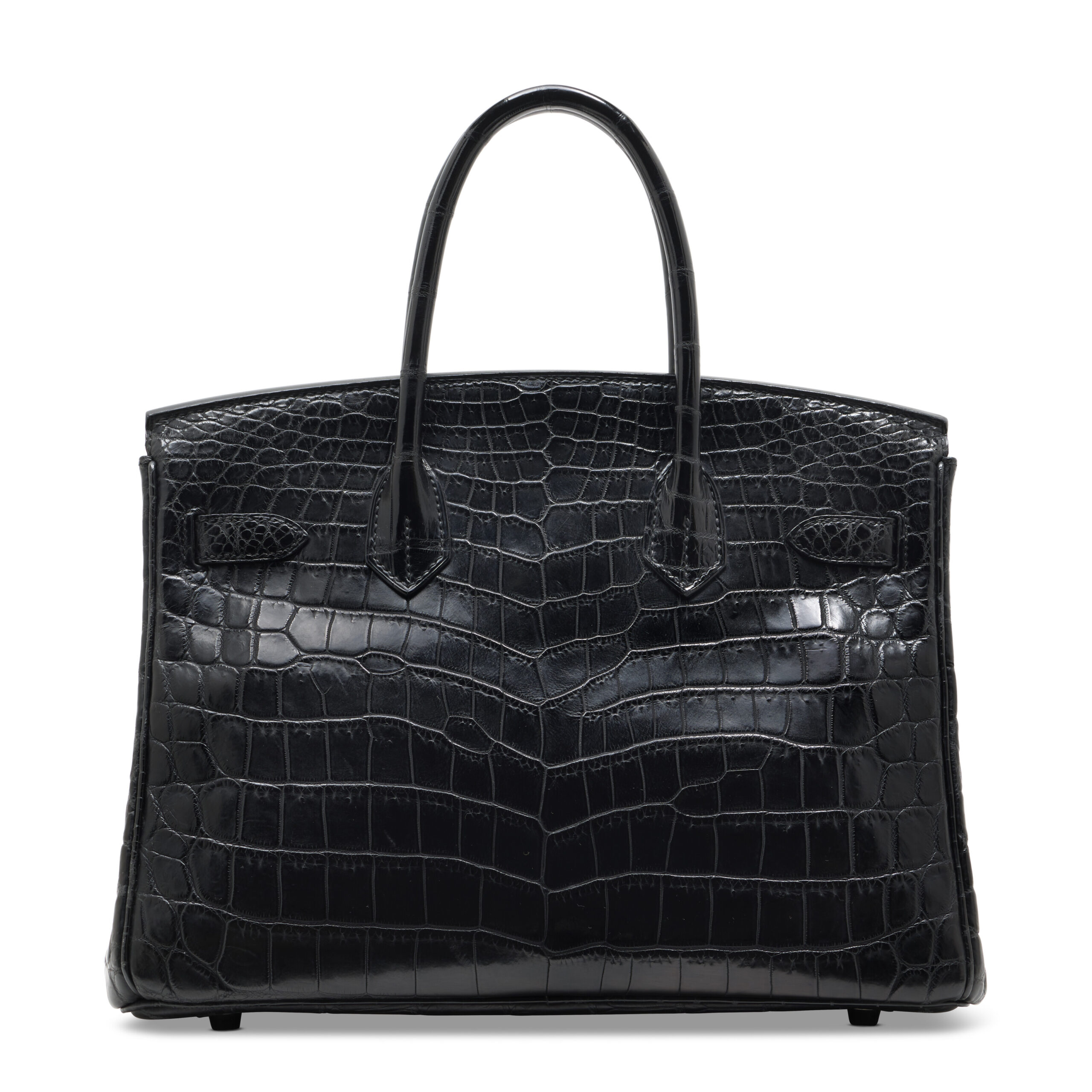 A LIMITED EDITION MATTE BLACK ALLIGATOR SO BLACK BIRKIN 30 WITH BLACK PVD HARDWARE 3 A LIMITED EDITION MATTE BLACK ALLIGATOR SO BLACK BIRKIN 30 WITH BLACK PVD HARDWARE - Image 3