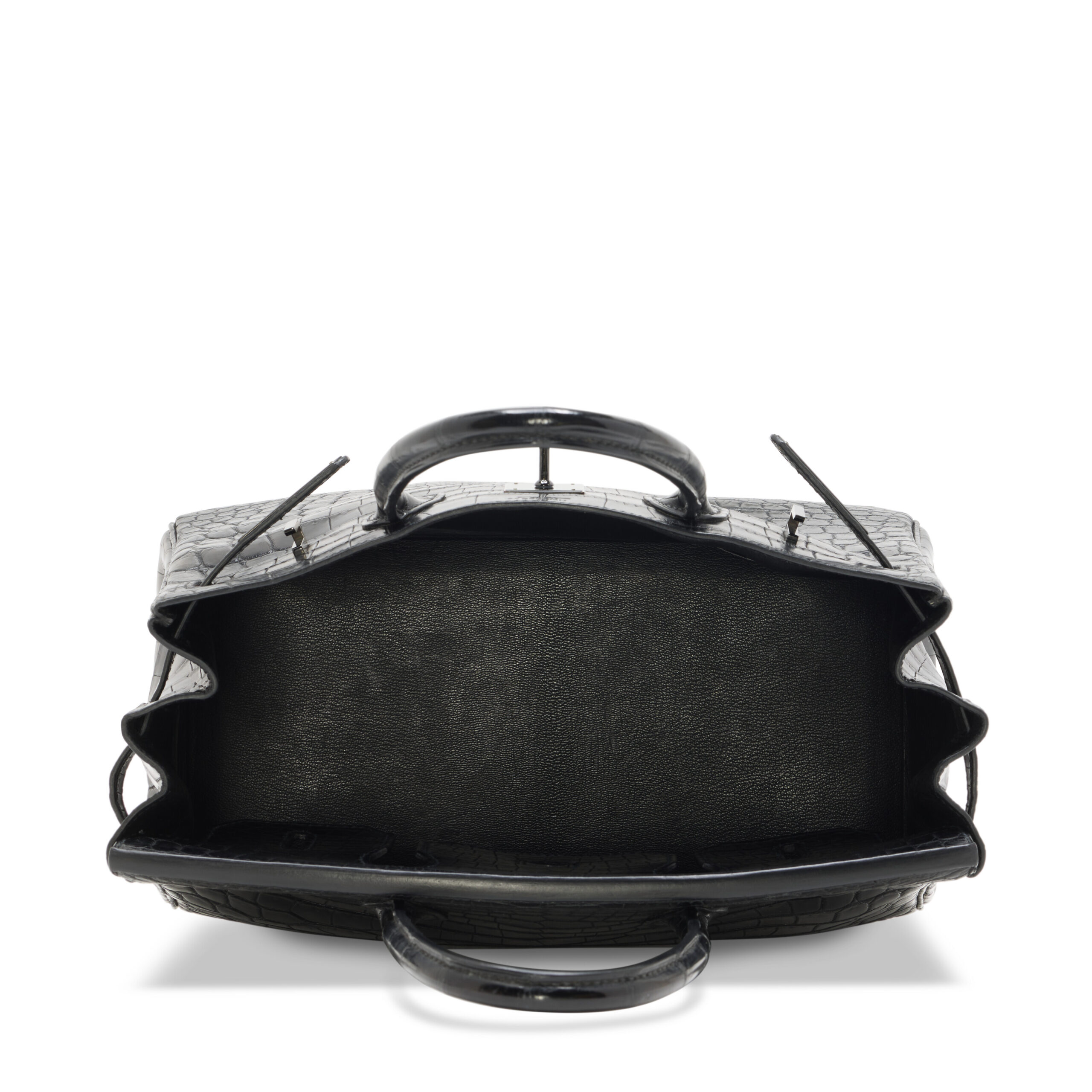 A LIMITED EDITION MATTE BLACK ALLIGATOR SO BLACK BIRKIN 30 WITH BLACK PVD HARDWARE 5 A LIMITED EDITION MATTE BLACK ALLIGATOR SO BLACK BIRKIN 30 WITH BLACK PVD HARDWARE - Image 5