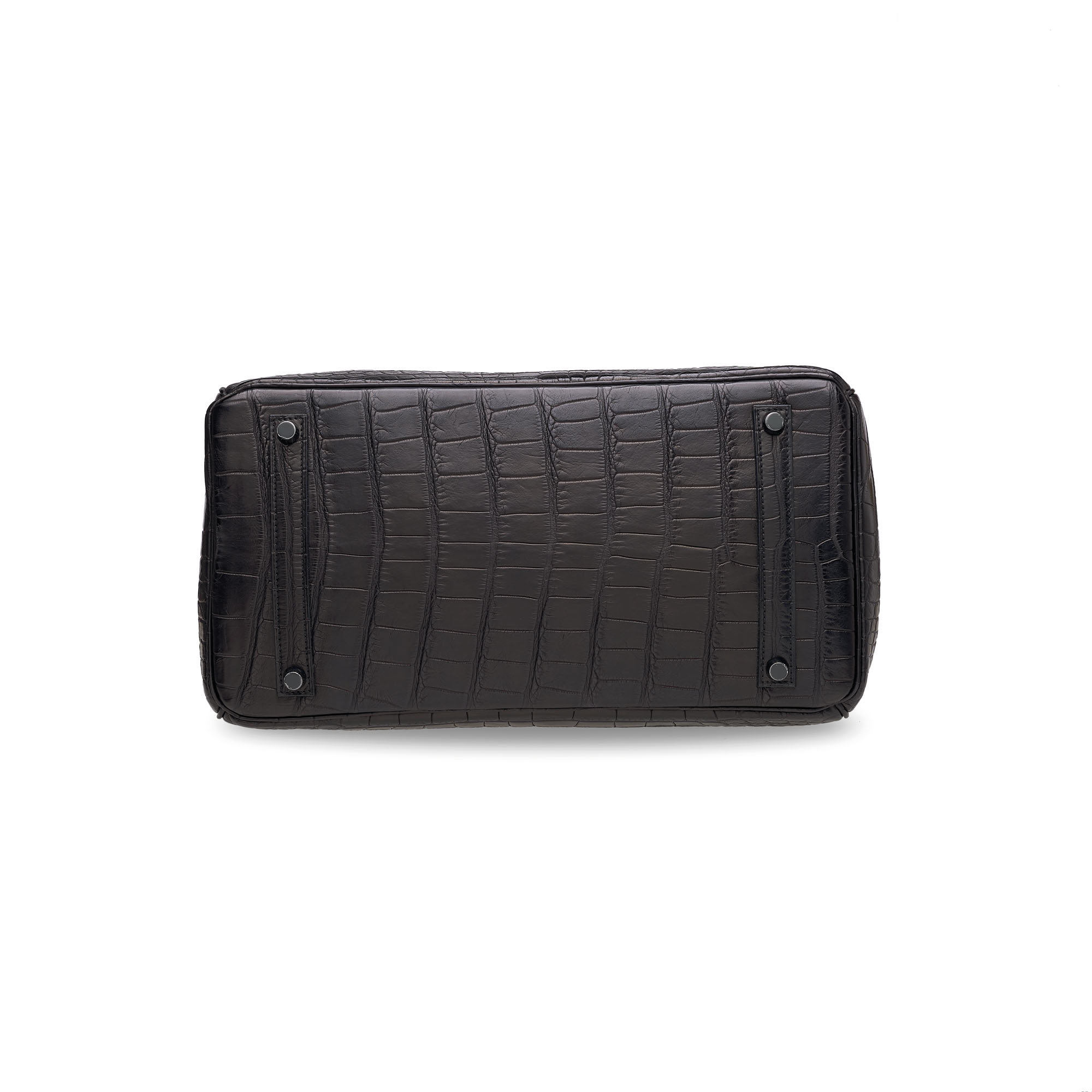 A LIMITED EDITION MATTE BLACK ALLIGATOR SO BLACK BIRKIN 35 WITH BLACK PVD HARDWARE 5 A LIMITED EDITION MATTE BLACK ALLIGATOR SO BLACK BIRKIN 35 WITH BLACK PVD HARDWARE - Image 5