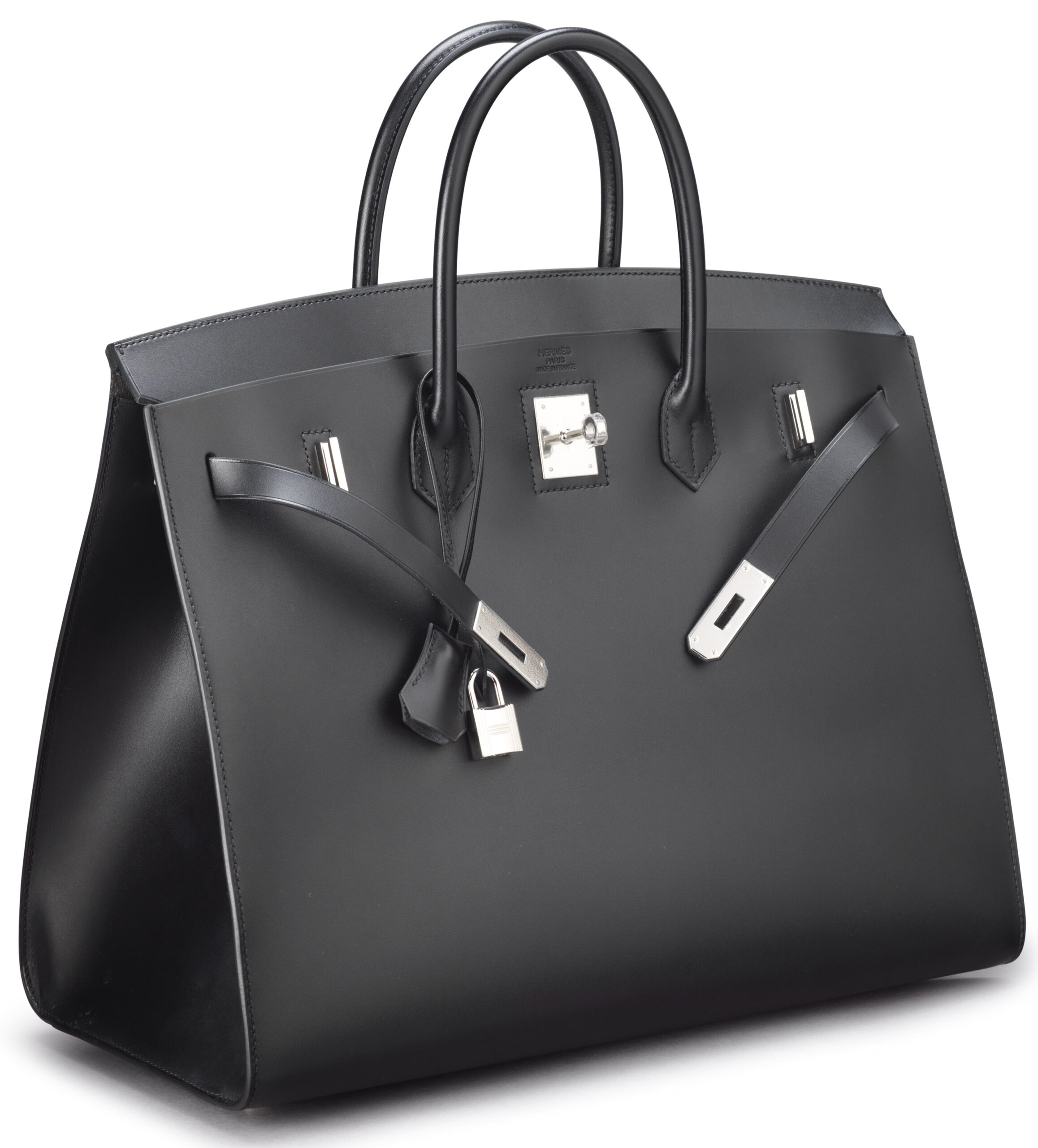 A LIMITED EDITION MATTE BLACK VACHE HUNTER SELLIER BIRKIN 40 BAG 3 A LIMITED EDITION MATTE BLACK VACHE HUNTER SELLIER BIRKIN 40 BAG - Image 3
