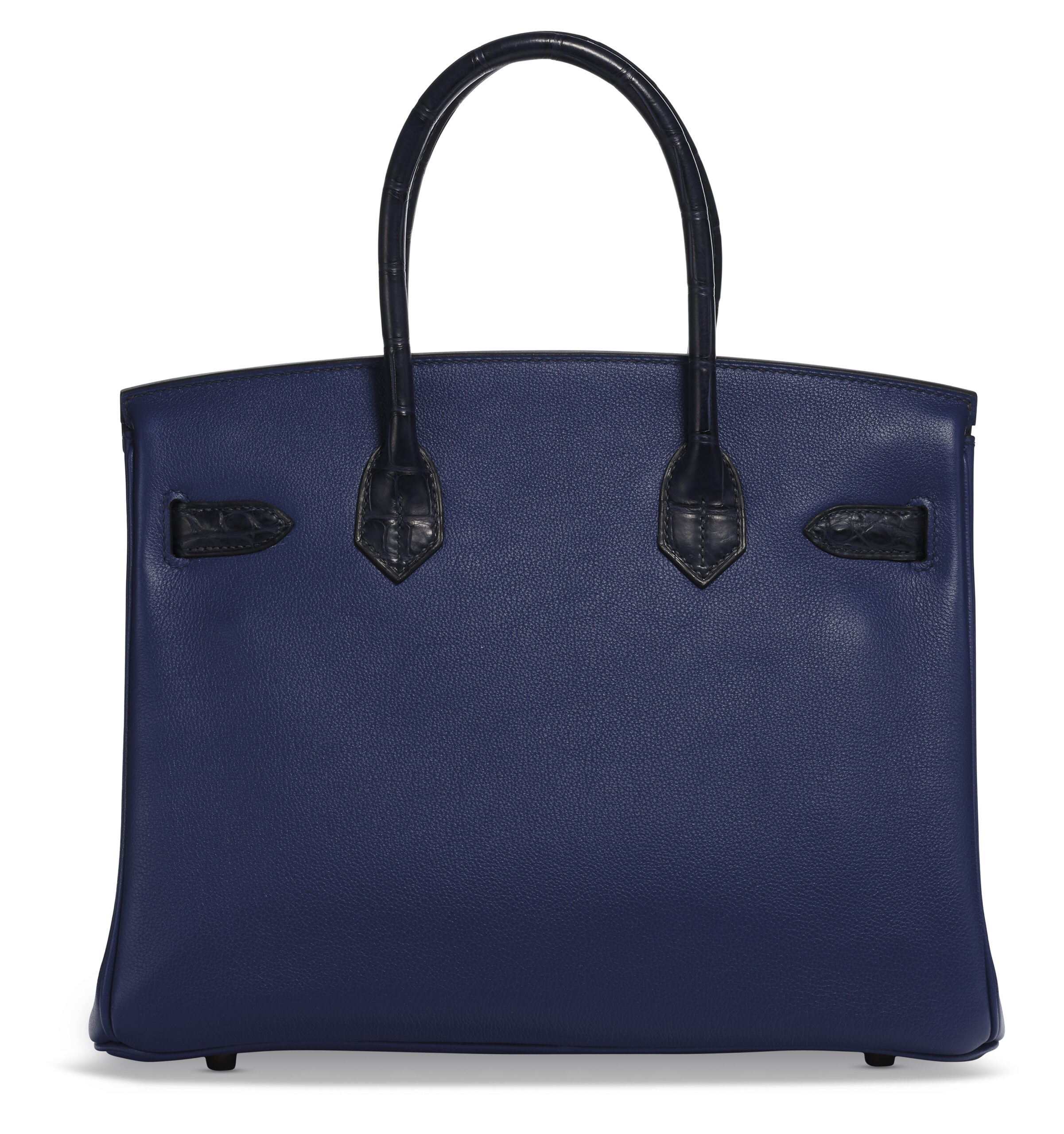 A LIMITED EDITION MATTE BLEU MARINE ALLIGATOR & BLEU SAPHIR NOVILLO LEATHER TOUCH BIRKIN 30 WITH ROSE GOLD HARDWARE 2 A LIMITED EDITION MATTE BLEU MARINE ALLIGATOR & BLEU SAPHIR NOVILLO LEATHER TOUCH BIRKIN 30 WITH ROSE GOLD HARDWARE - Image 2