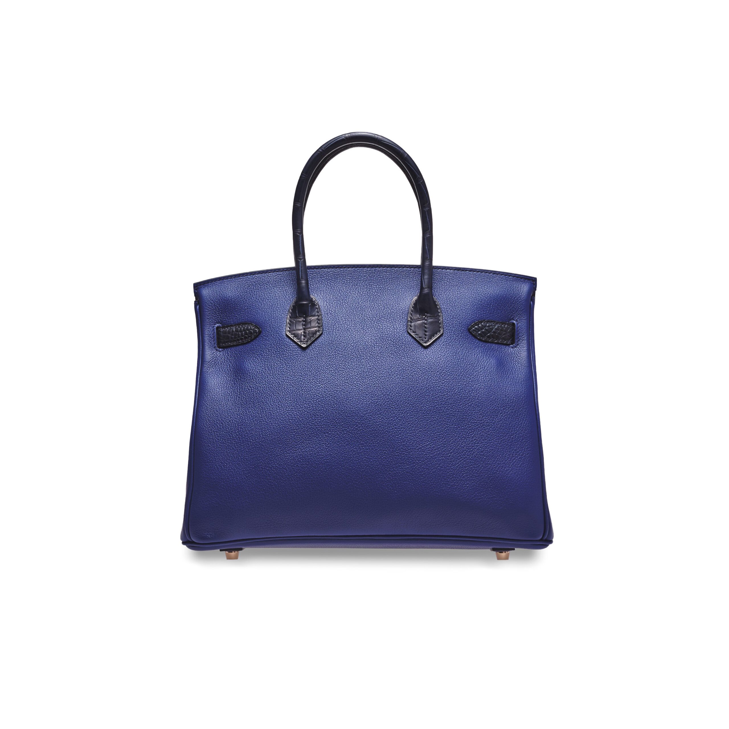 A LIMITED EDITION MATTE BLEU MARINE ALLIGATOR & BLEU SAPHIR NOVILLO LEATHER TOUCH BIRKIN 30 WITH ROSE GOLD HARDWARE 2 A LIMITED EDITION MATTE BLEU MARINE ALLIGATOR & BLEU SAPHIR NOVILLO LEATHER TOUCH BIRKIN 30 WITH ROSE GOLD HARDWARE - Image 2