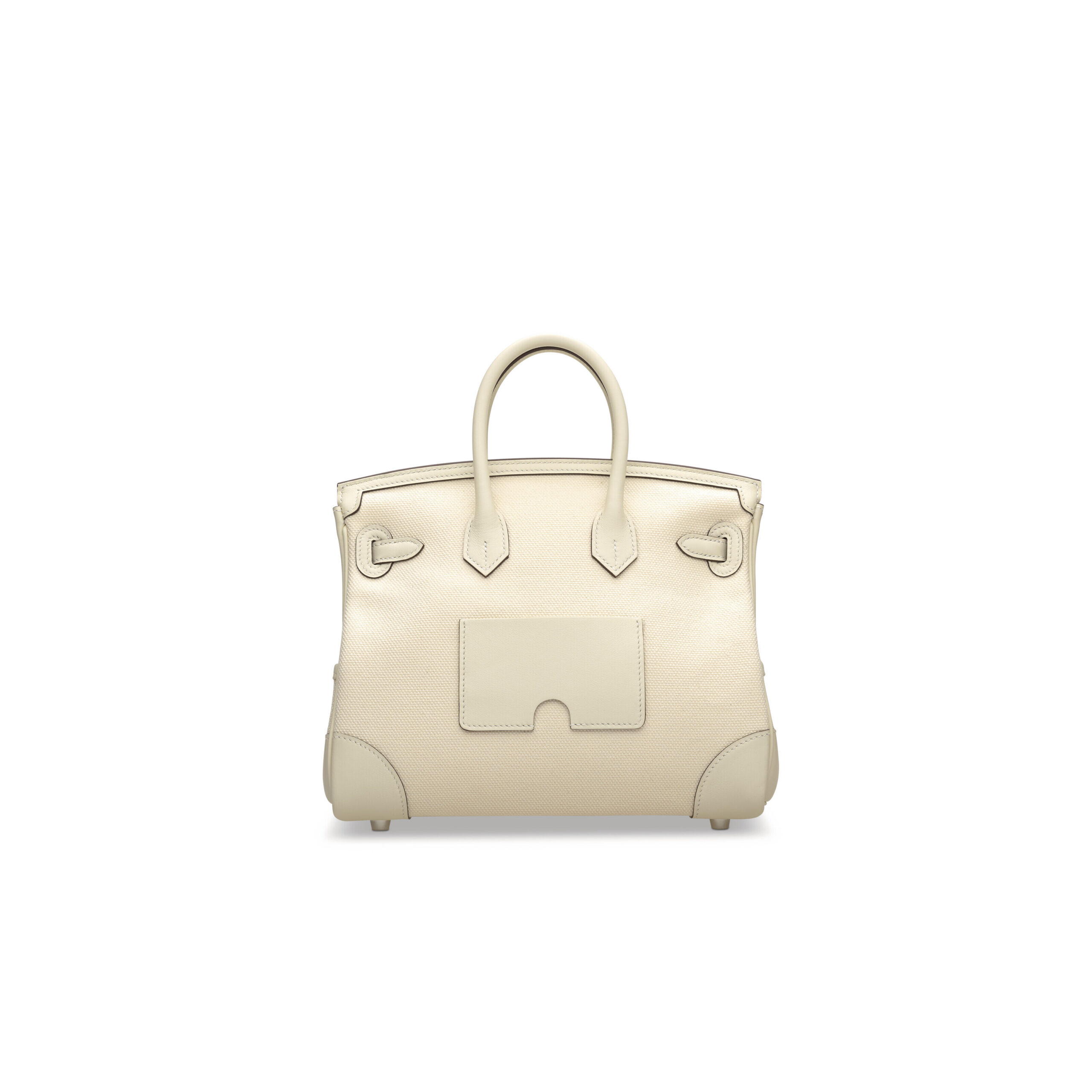 A LIMITED EDITION NATA CANVAS & SWIFT LEATHER CARGO BIRKIN 25 WITH PALLADIUM HARDWARE 3 A LIMITED EDITION NATA CANVAS & SWIFT LEATHER CARGO BIRKIN 25 WITH PALLADIUM HARDWARE - Image 3