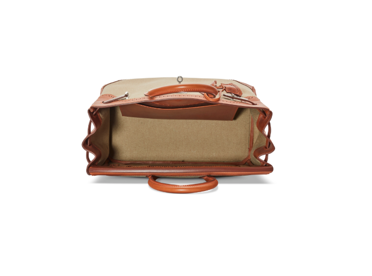 A LIMITED EDITION NATUREL BARÉNIA LEATHER & FICELLE TOILE GHILLIES BIRKIN 35 WITH BRUSHED PALLADIUM HARDWARE 5 A LIMITED EDITION NATUREL BARÉNIA LEATHER & FICELLE TOILE GHILLIES BIRKIN 35 WITH BRUSHED PALLADIUM HARDWARE - Image 5