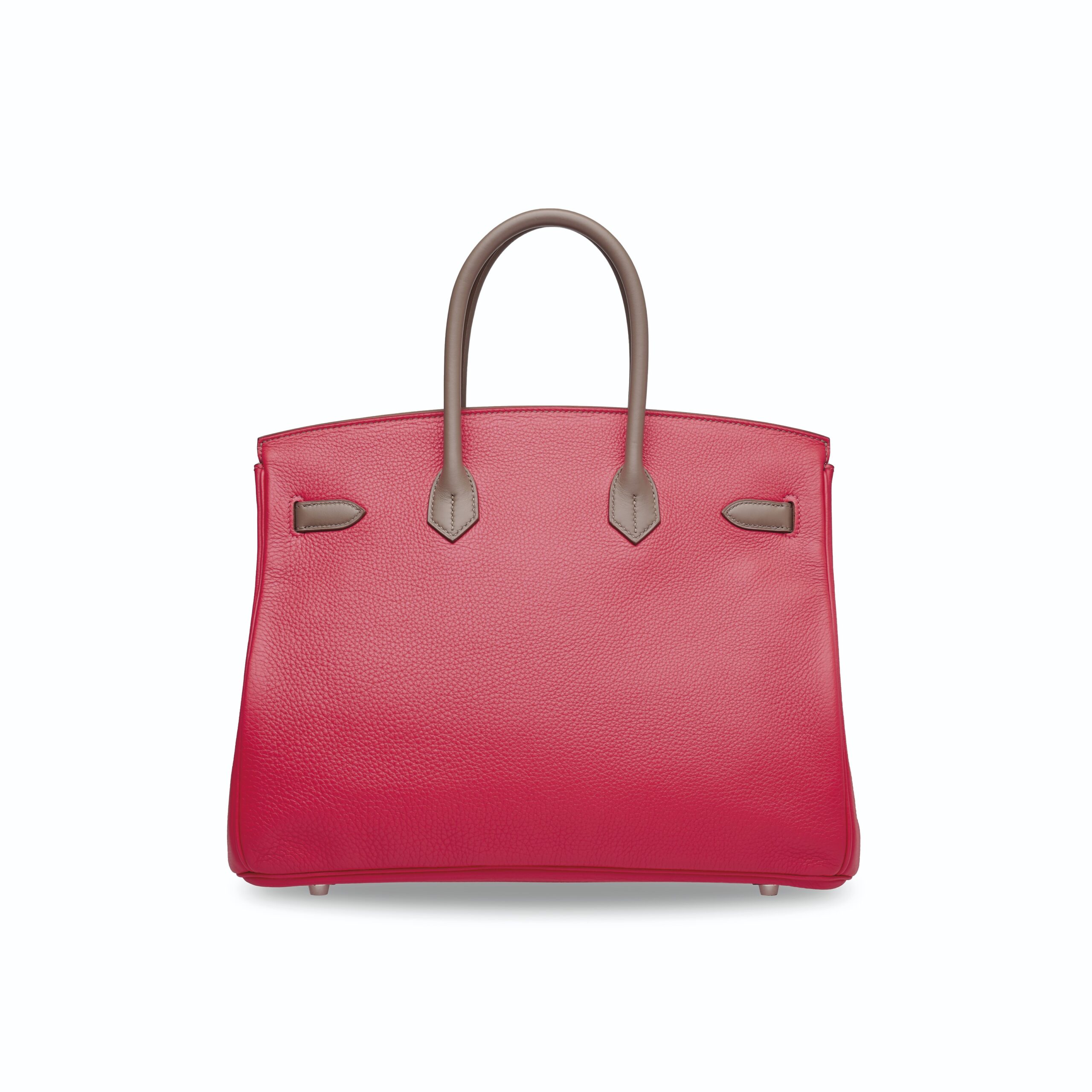 A LIMITED EDITION ROSE JAÏPUR, ARGILE & ÉTOUPE SWIFT & CLÉMENCE LEATHER CASCADE BIRKIN 35 WITH BRUSHED PALLADIUM HARDWARE 3 A LIMITED EDITION ROSE JAÏPUR, ARGILE & ÉTOUPE SWIFT & CLÉMENCE LEATHER CASCADE BIRKIN 35 WITH BRUSHED PALLADIUM HARDWARE - Image 3