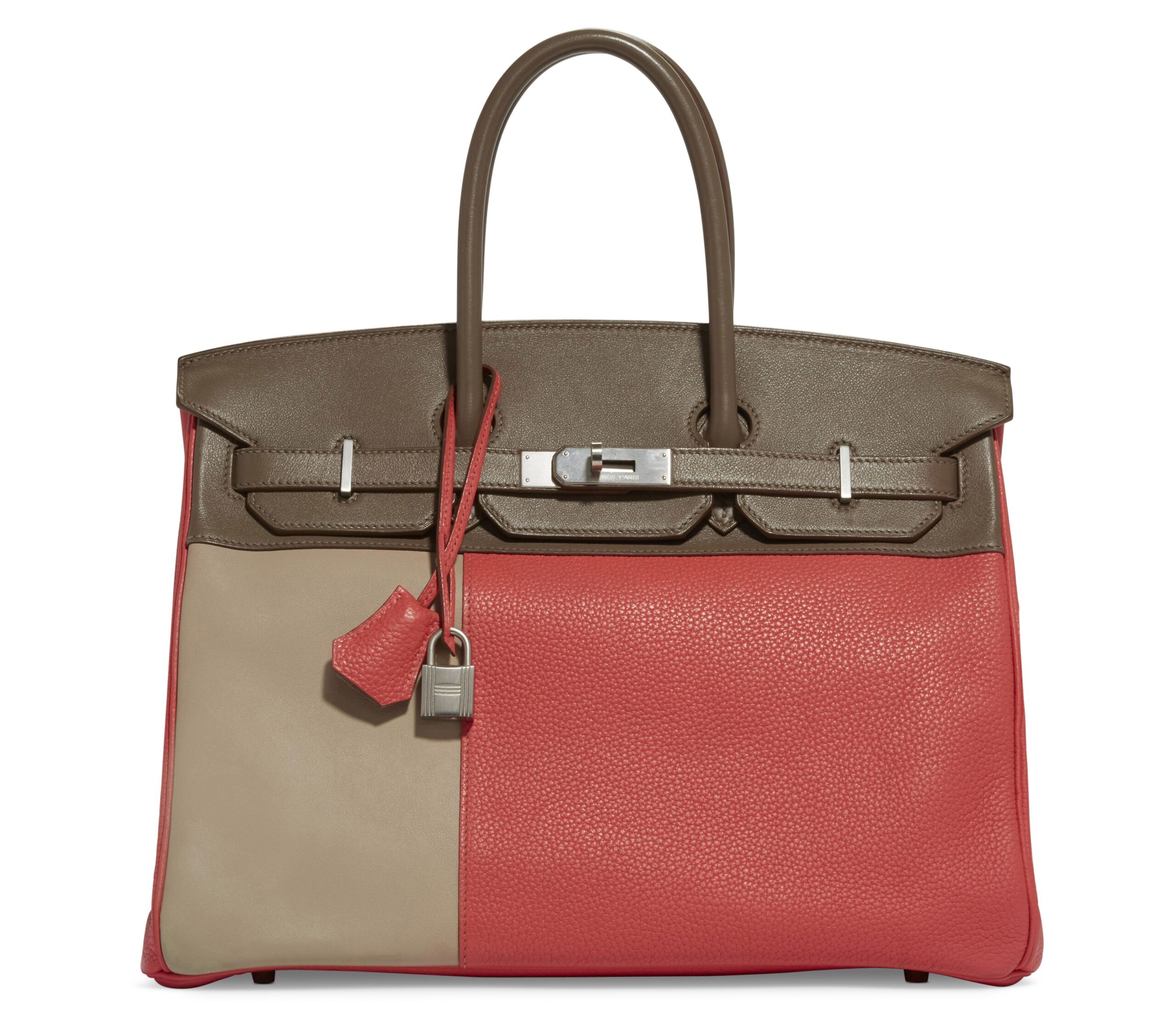 A LIMITED EDITION ROSE JAÏPUR CLÉMENCE, ÉTAIN & GRIS TOURTERELLE SWIFT LEATHER CASCADE BIRKIN 35 WITH BRUSHED PALLADIUM HARDWARE 5 A LIMITED EDITION ROSE JAÏPUR CLÉMENCE, ÉTAIN & GRIS TOURTERELLE SWIFT LEATHER CASCADE BIRKIN 35 WITH BRUSHED PALLADIUM HARDWARE - Image 5