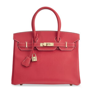 A LIMITED EDITION ROSE JAIPUR & GOLD EPSOM LEATHER CANDY BIRKIN 30 WITH PERMABRASS HARDWARE