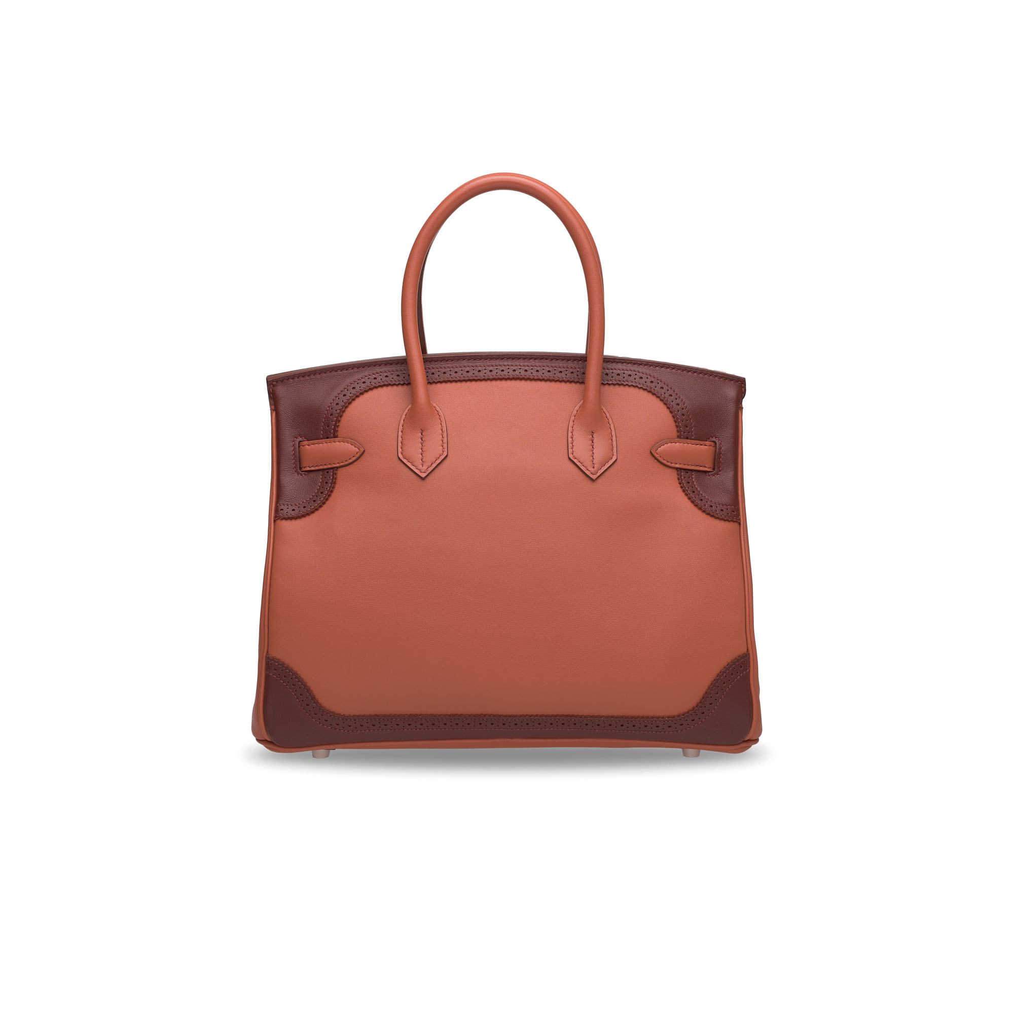 A LIMITED EDITION ROSE THÉ & ROUGE H SWIFT LEATHER GHILLIES BIRKIN 30 WITH PALLADIUM HARDWARE 2 A LIMITED EDITION ROSE THÉ & ROUGE H SWIFT LEATHER GHILLIES BIRKIN 30 WITH PALLADIUM HARDWARE - Image 2