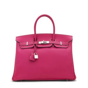 A LIMITED EDITION ROSE TYRIEN EPSOM LEATHER CANDY COLLECTION BIRKIN 35 WITH PALLADIUM HARDWARE