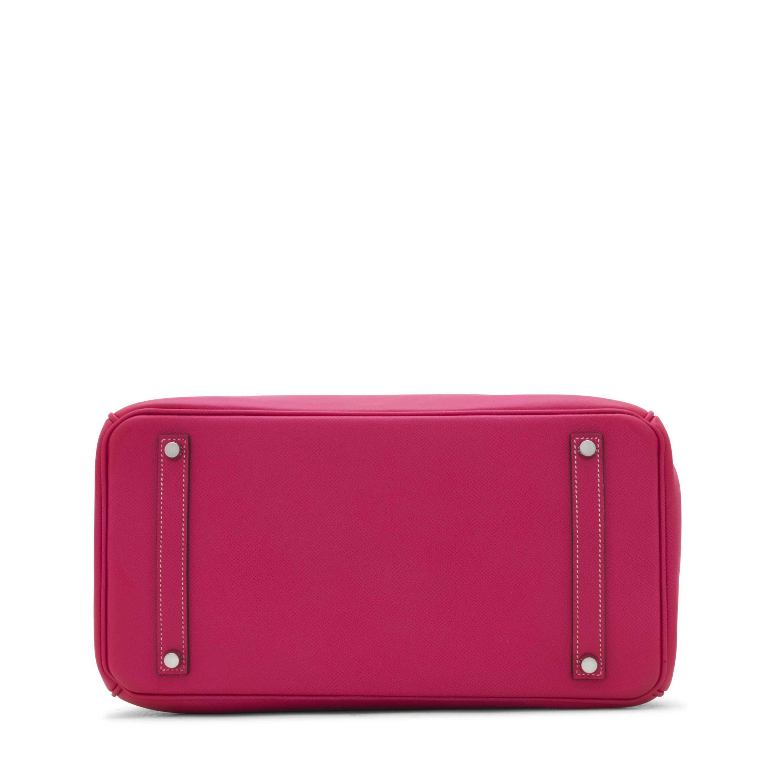 A LIMITED EDITION ROSE TYRIEN EPSOM LEATHER CANDY COLLECTION BIRKIN 35 WITH PALLADIUM HARDWARE 4 A LIMITED EDITION ROSE TYRIEN EPSOM LEATHER CANDY COLLECTION BIRKIN 35 WITH PALLADIUM HARDWARE - Image 4