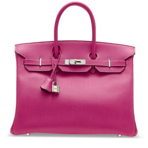 A LIMITED EDITION ROSE TYRIEN & RUBIS EPSOM LEATHER CANDY BIRKIN 35 WITH PALLADIUM HARDWARE