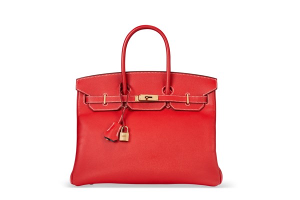 A LIMITED EDITION ROUGE CASAQUE & BLEU THALASSA EPSOM LEATHER CANDY BIRKIN 35 WITH PERMABRASS HARDWARE 6 A LIMITED EDITION ROUGE CASAQUE & BLEU THALASSA EPSOM LEATHER CANDY BIRKIN 35 WITH PERMABRASS HARDWARE - Image 6